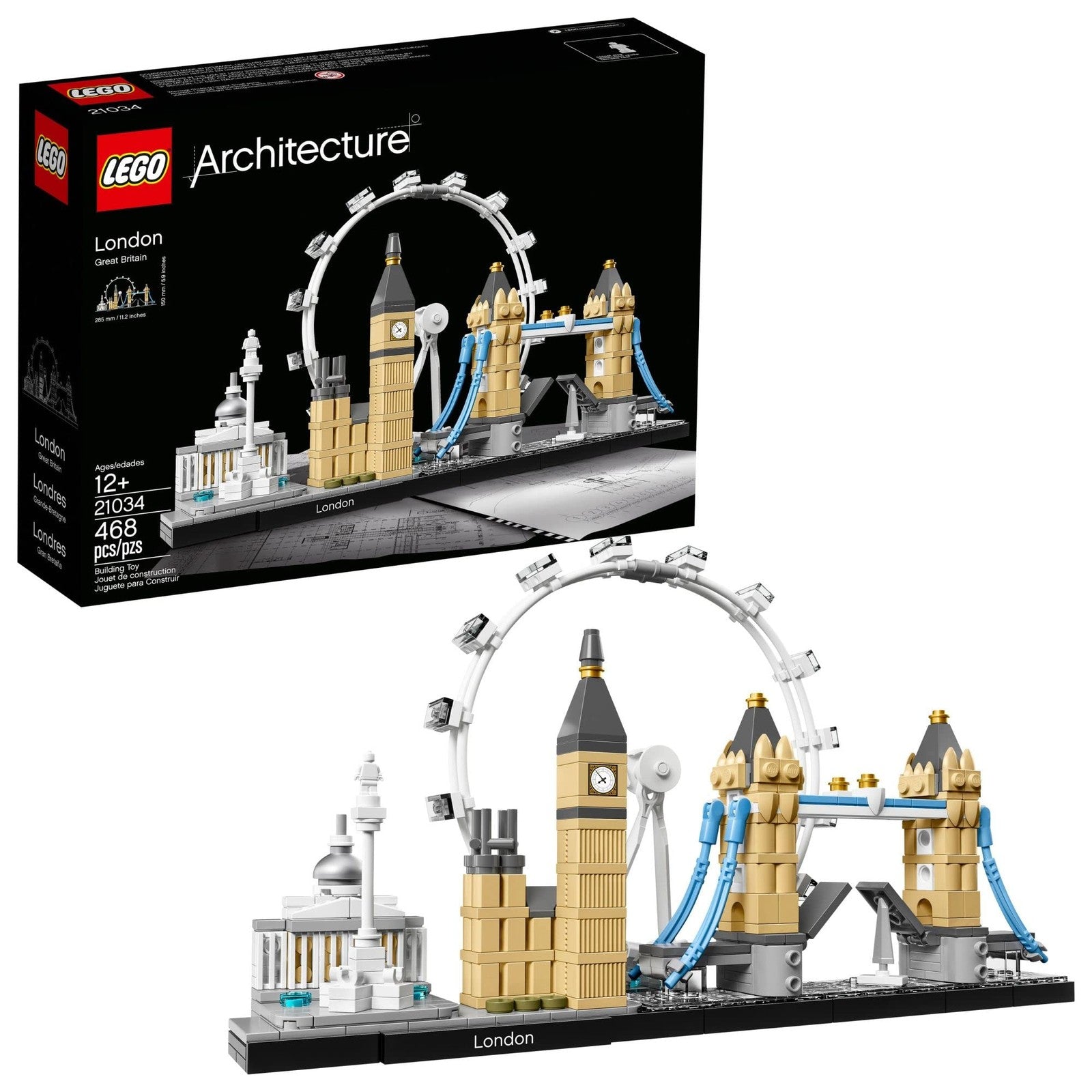 LEGO Architecture London Skyline Collection 21034 Building Set Model Kit And