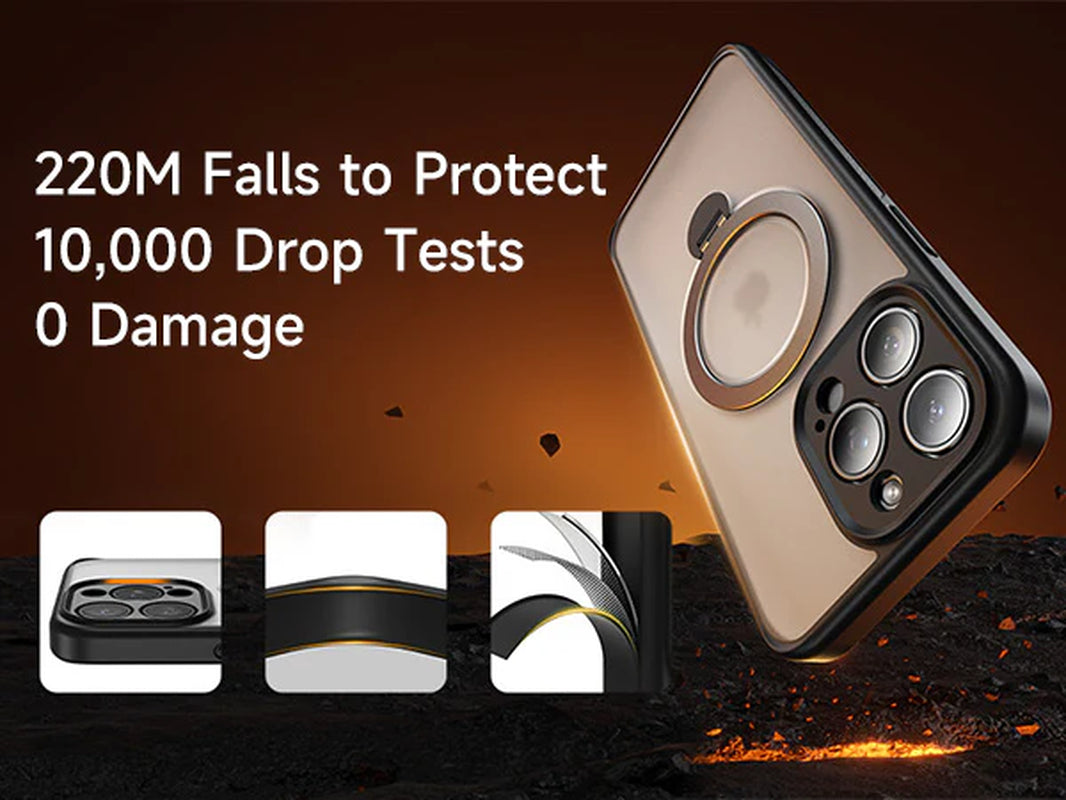 360° Invisible Magnetic Stand Phone Case