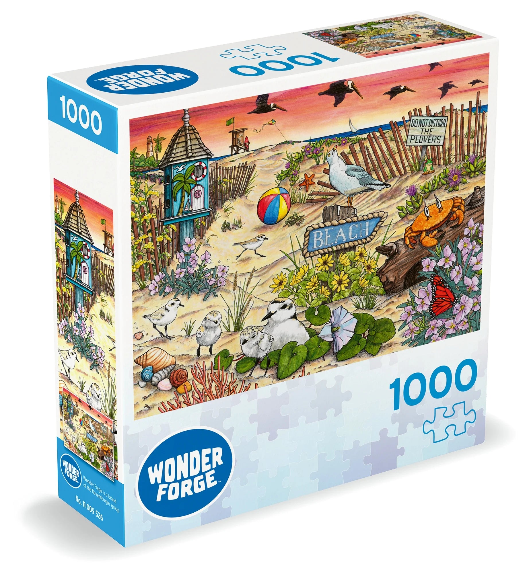 Wonder Forge Puzzle Series - Don'T Disturb the Plovers, 1000 Pc Jigsaw Puzzle, Teens & Adults Ages 14+