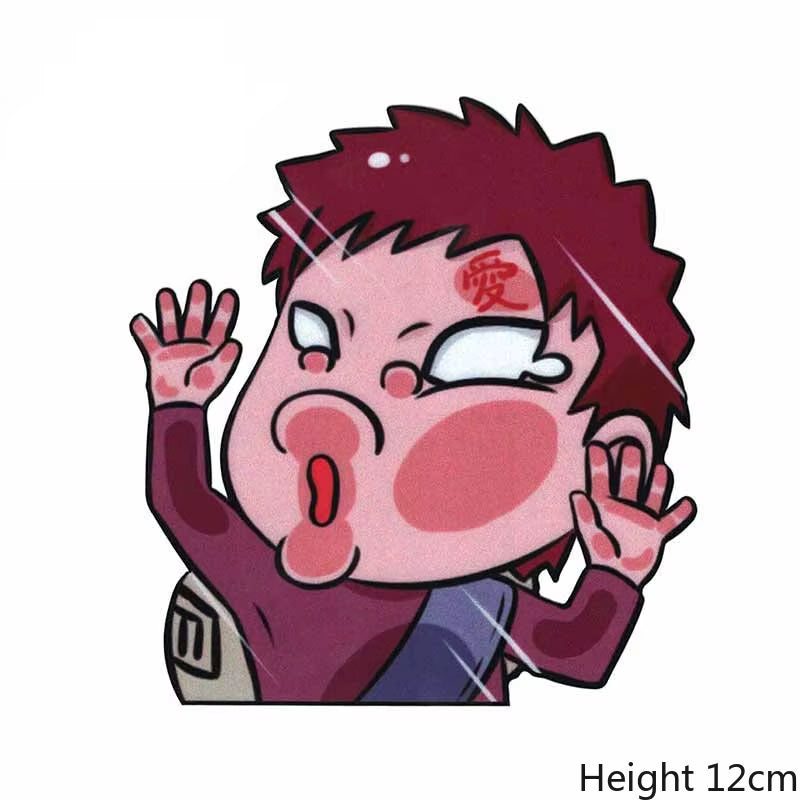 Anime Naruto Stickers Funny Sasuke Peek Window Stickers Laptop Decals Waterproof Car Stickers Personality Anime Stickers