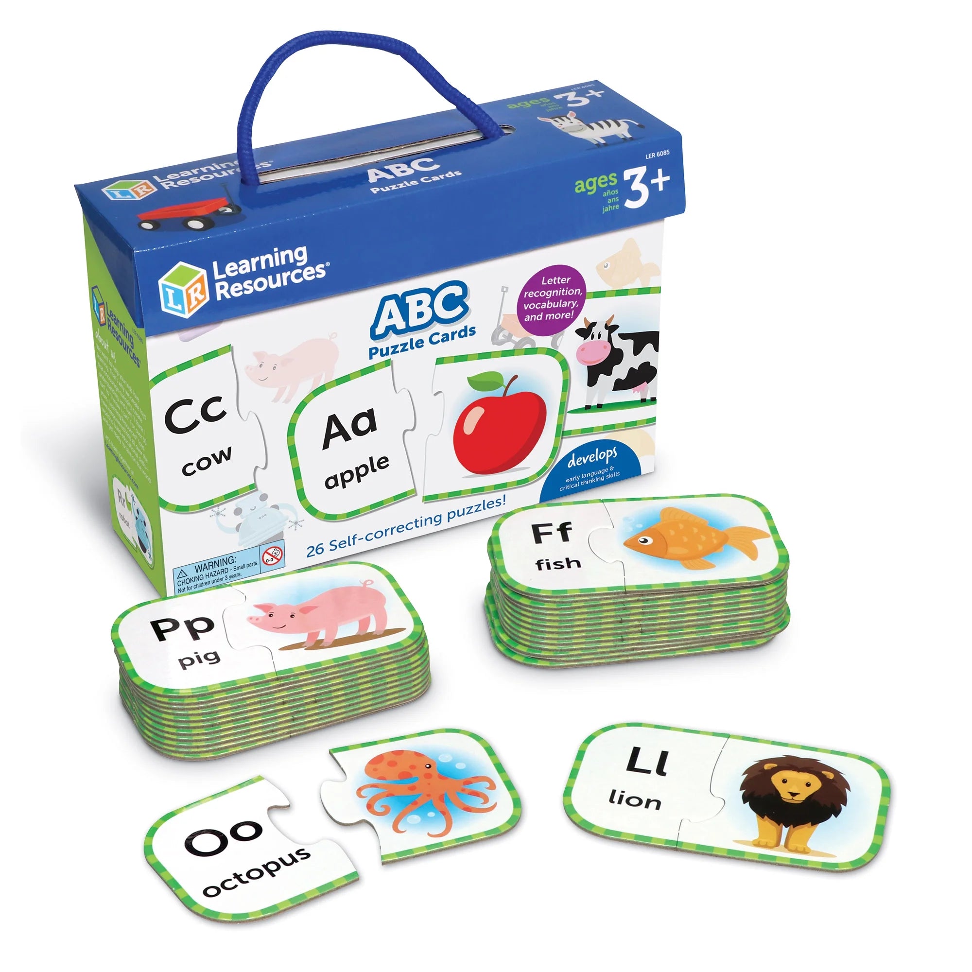 ABC Puzzle Cards, Kindergarten Readniness, Boys, Girls, Ages 3 4 5+
