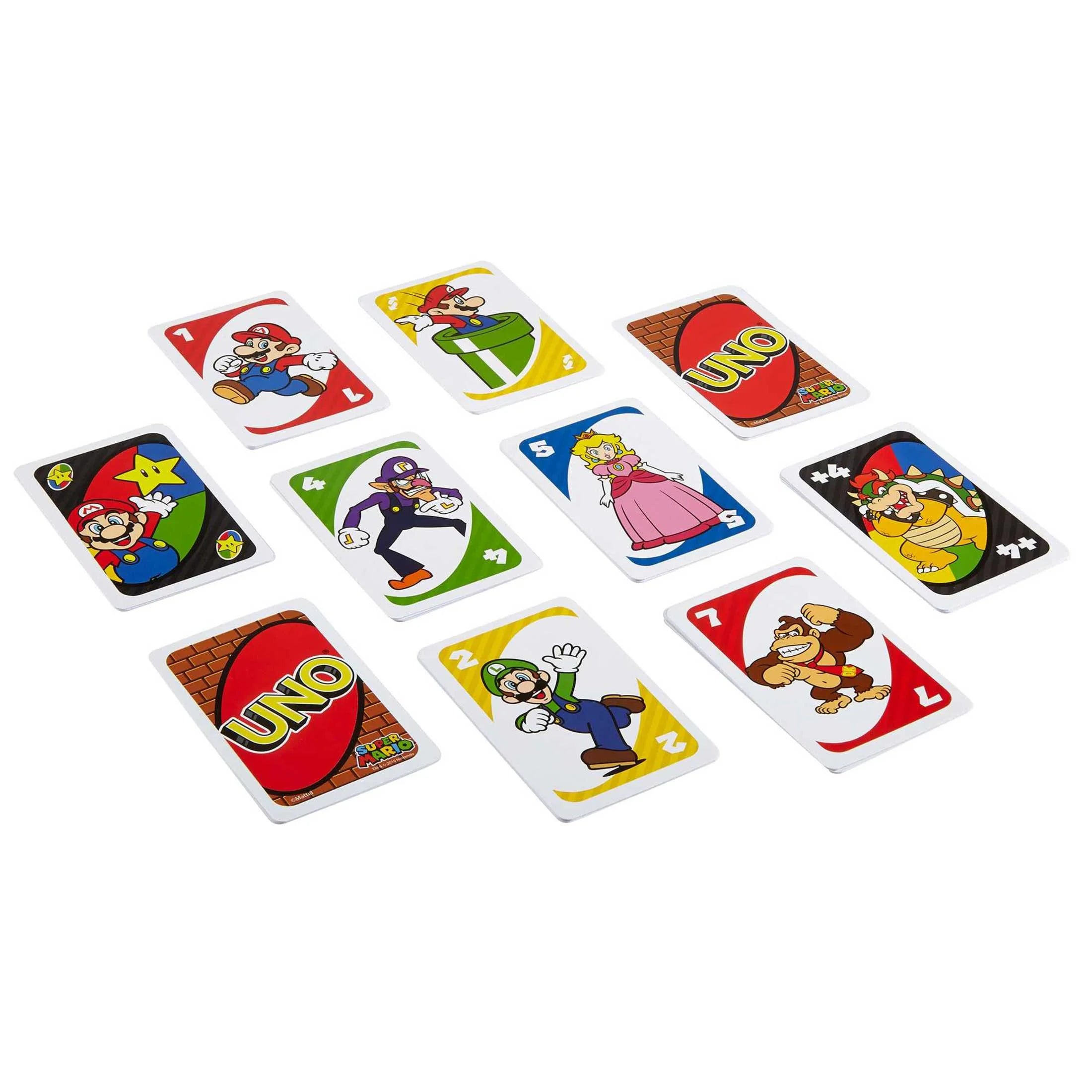 Super Mario Card Game for Kids & Family, 2-10 Players, Ages 7 Years & Older