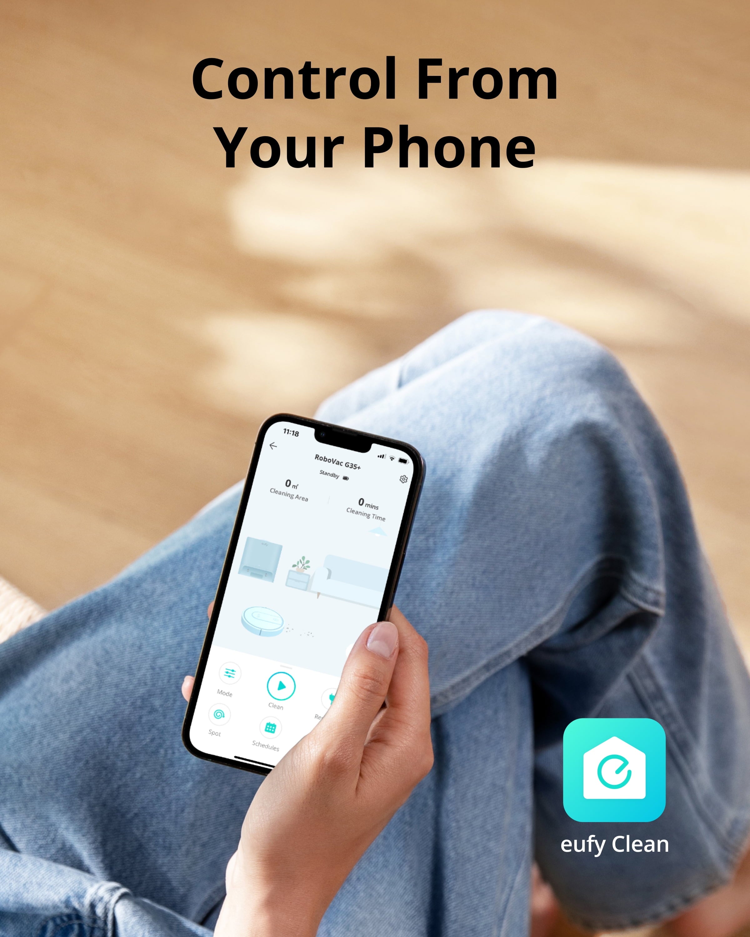 Clean Robovac G35+ Robot Vacuum with 45-Day Auto-Empty Station, 2500Pa Suction Power, New