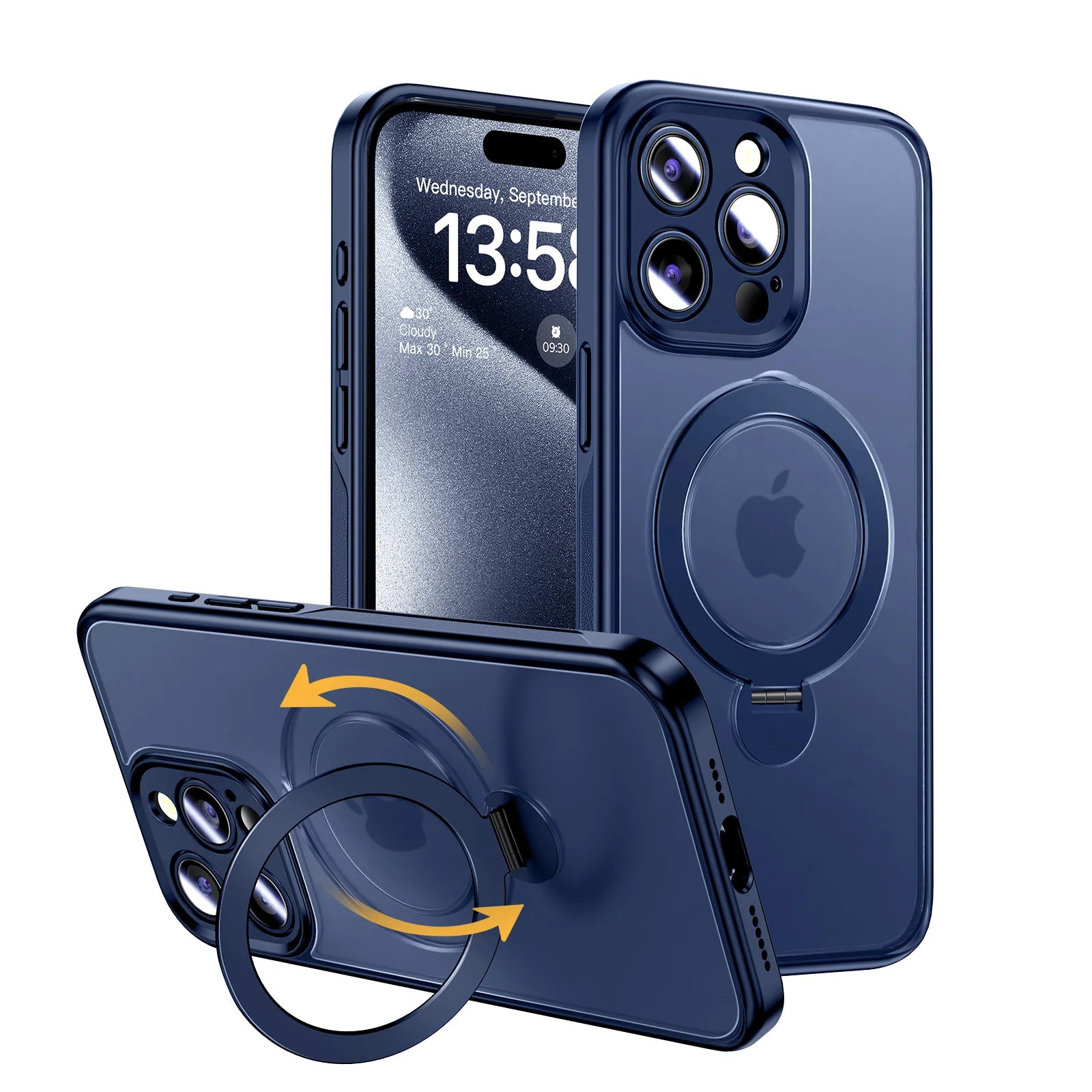 360° Invisible Magnetic Stand Phone Case