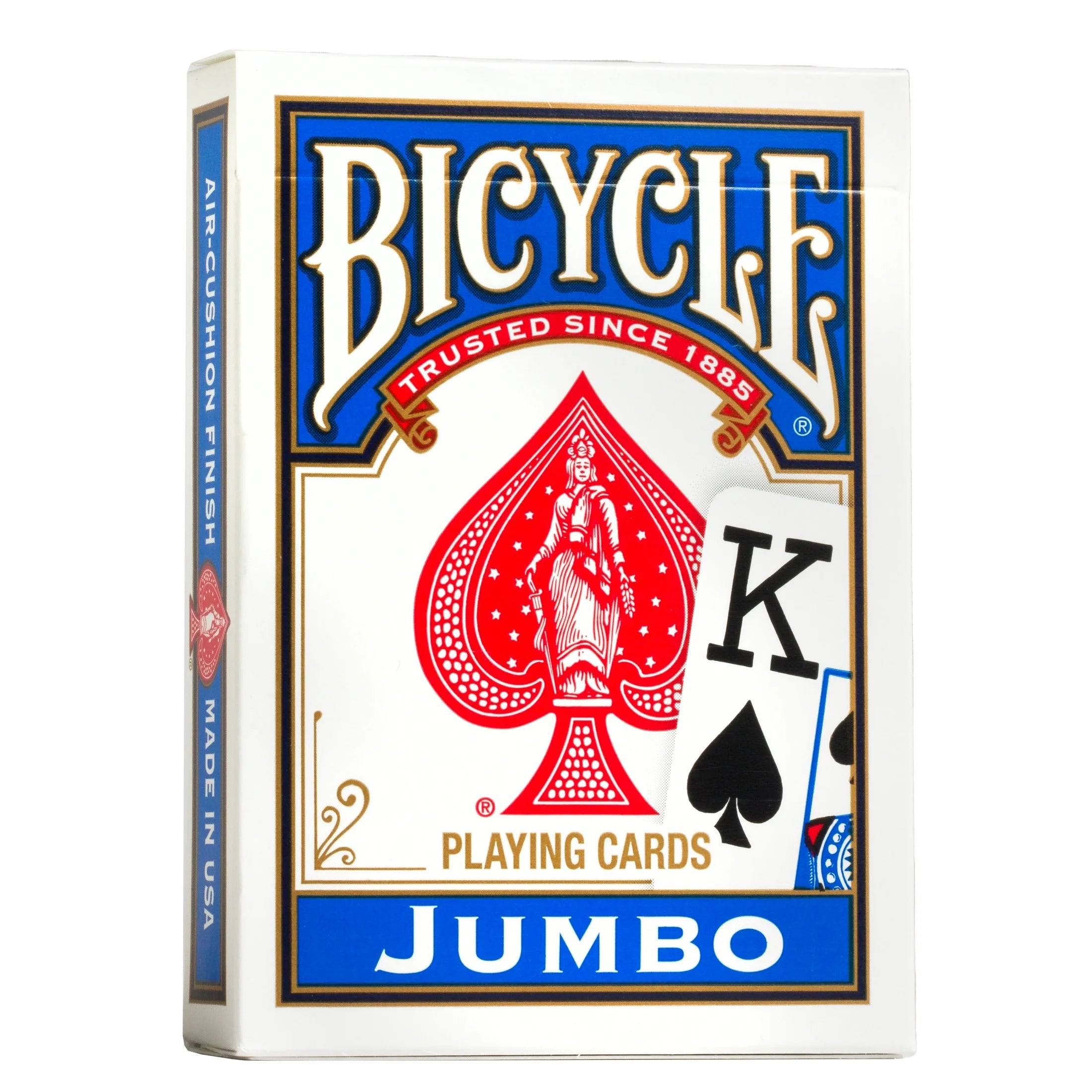 Playing Cards, Jumbo Index, 1 Deck (Red or Blue - Color May Vary)