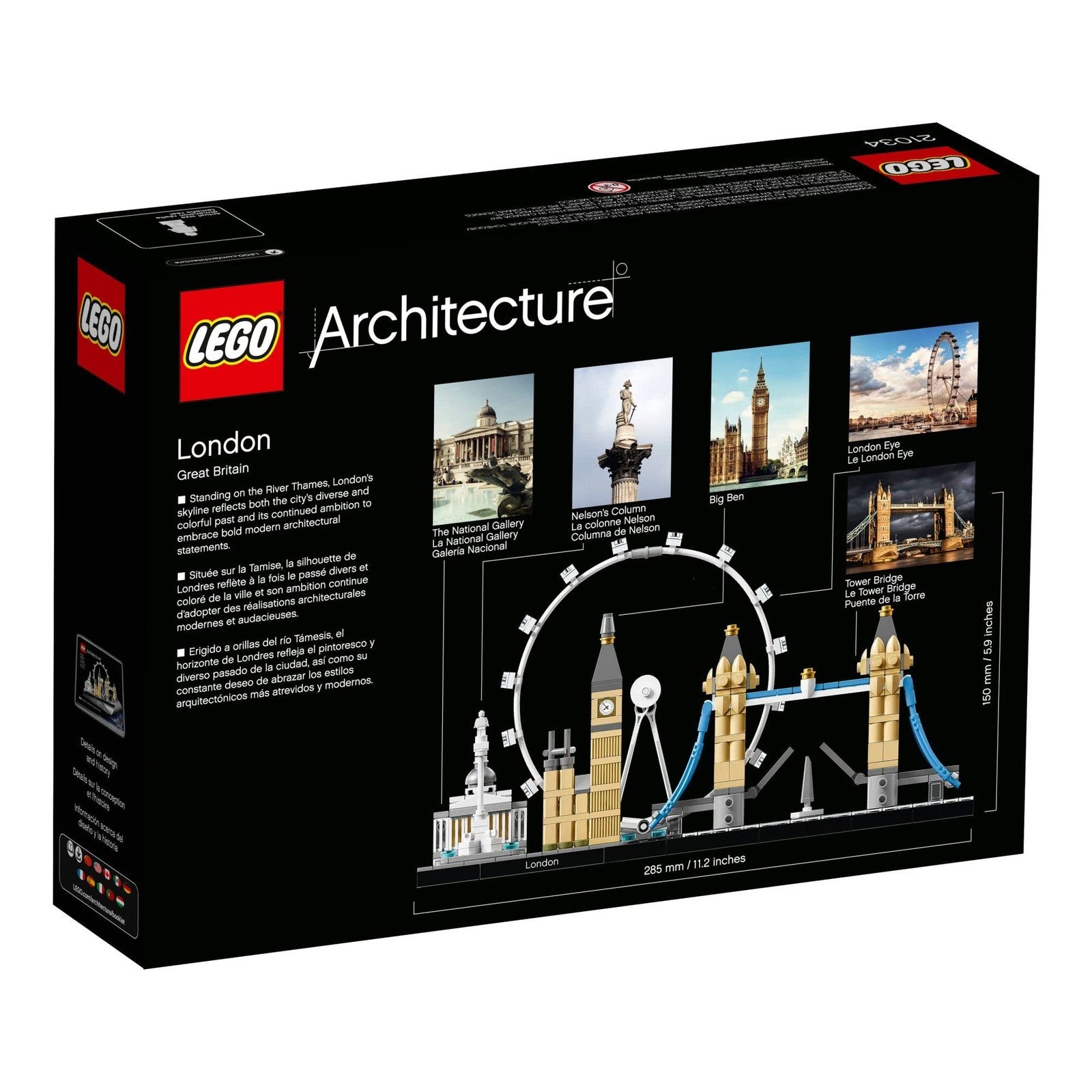 LEGO Architecture London Skyline Collection 21034 Building Set Model Kit And