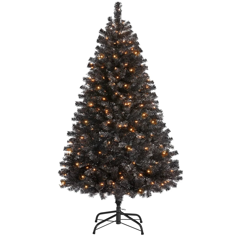 9Ft Pre-Lit Christmas Tree with Warm Lights, Green