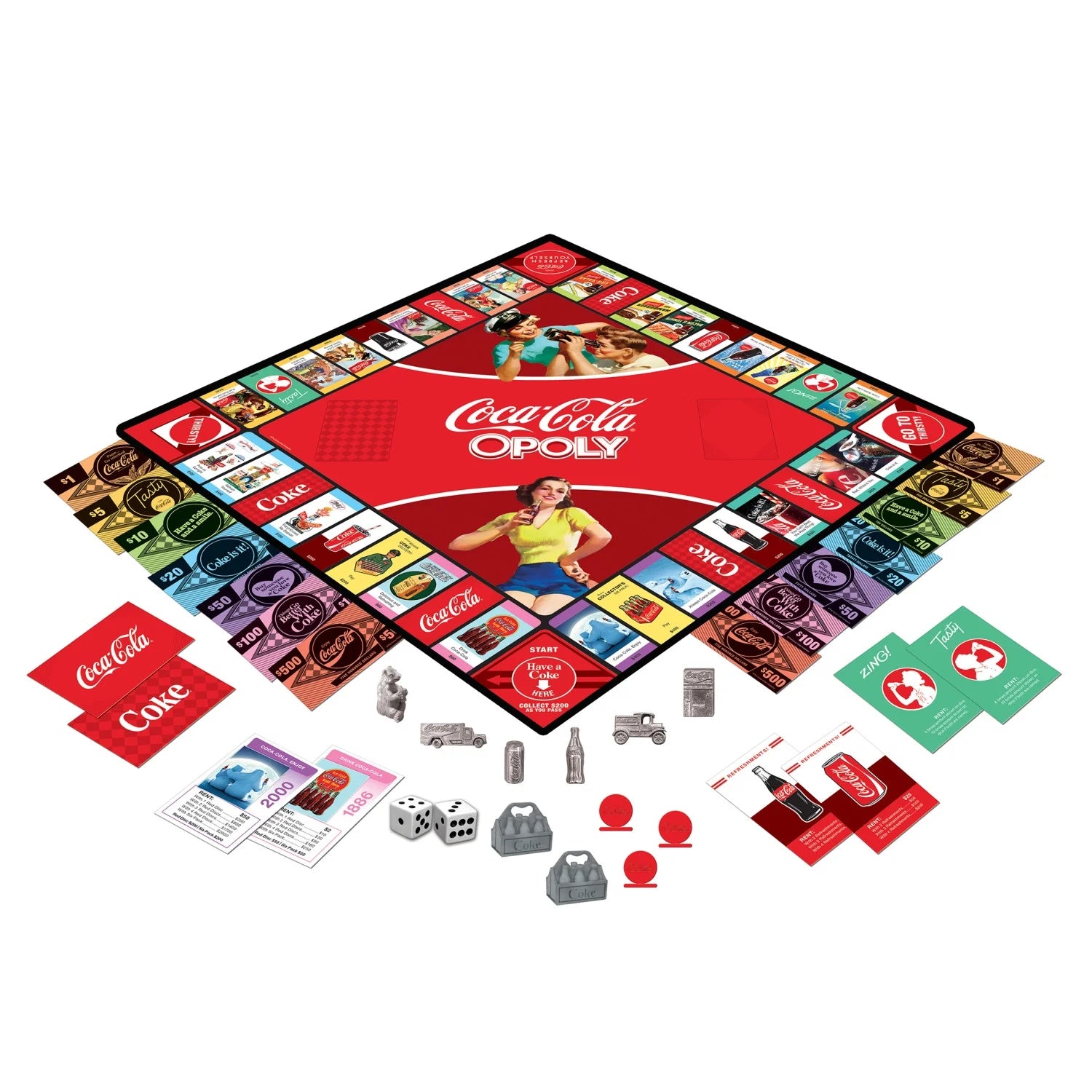Opoly Family Board Games - Coca-Cola Opoly
