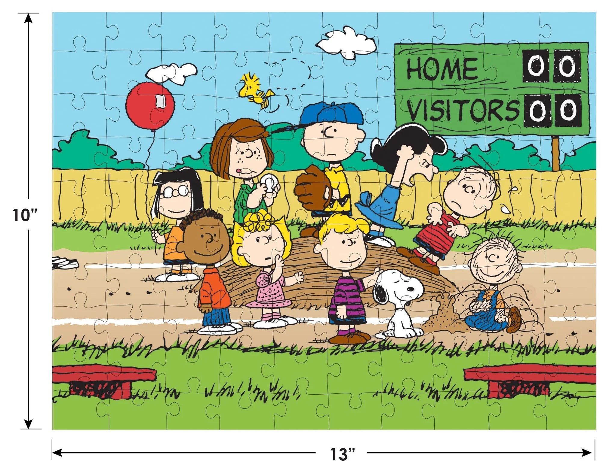 100 Piece Jigsaw Puzzle - Baseball