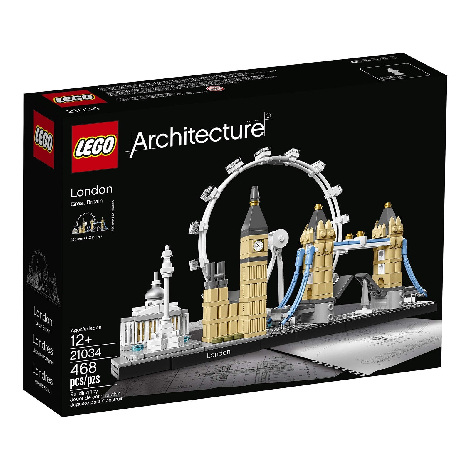 LEGO Architecture London Skyline Collection 21034 Building Set Model Kit And