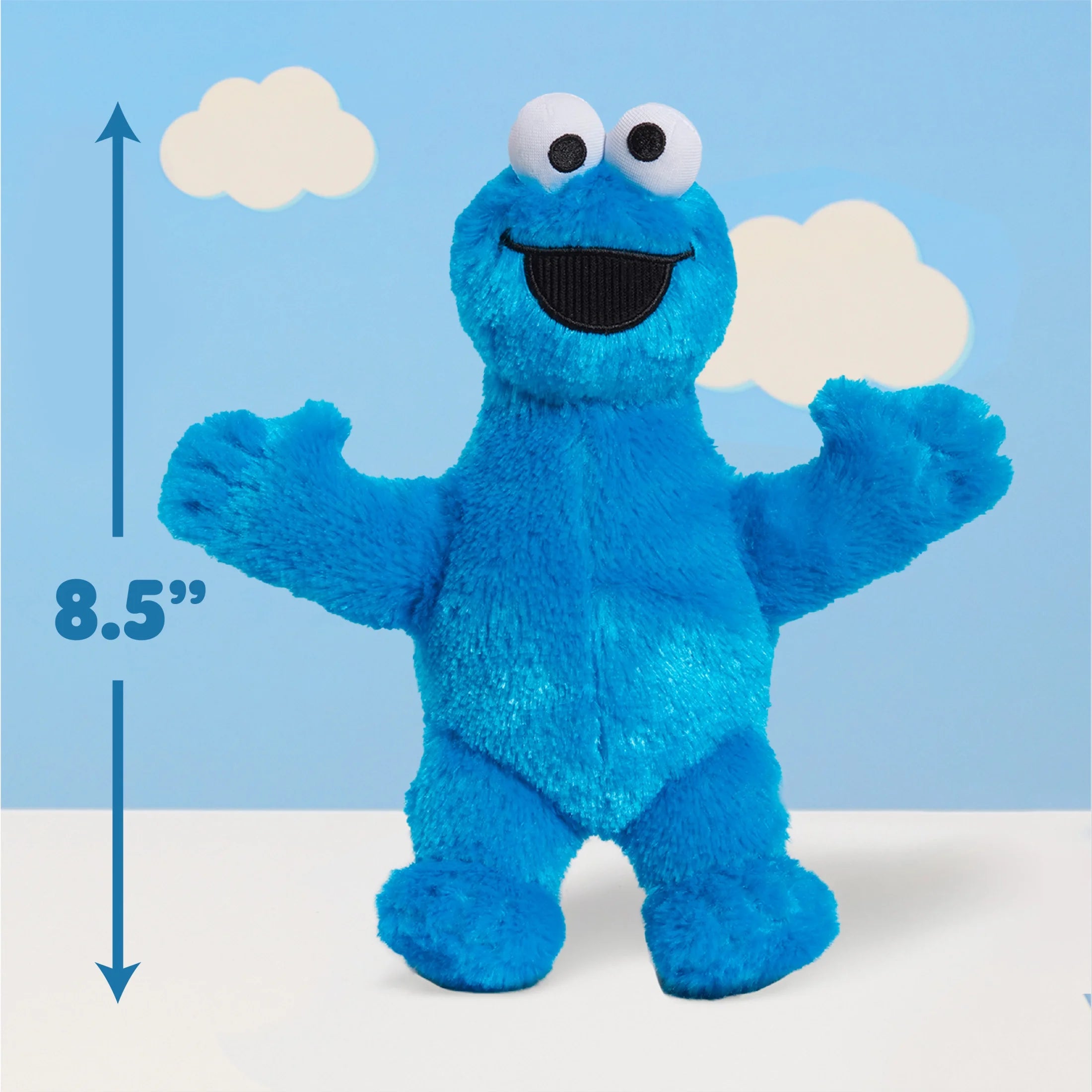 Friends 8-Inch Cookie Monster Sustainable Plush Stuffed Animal Baby and Toddler Toys