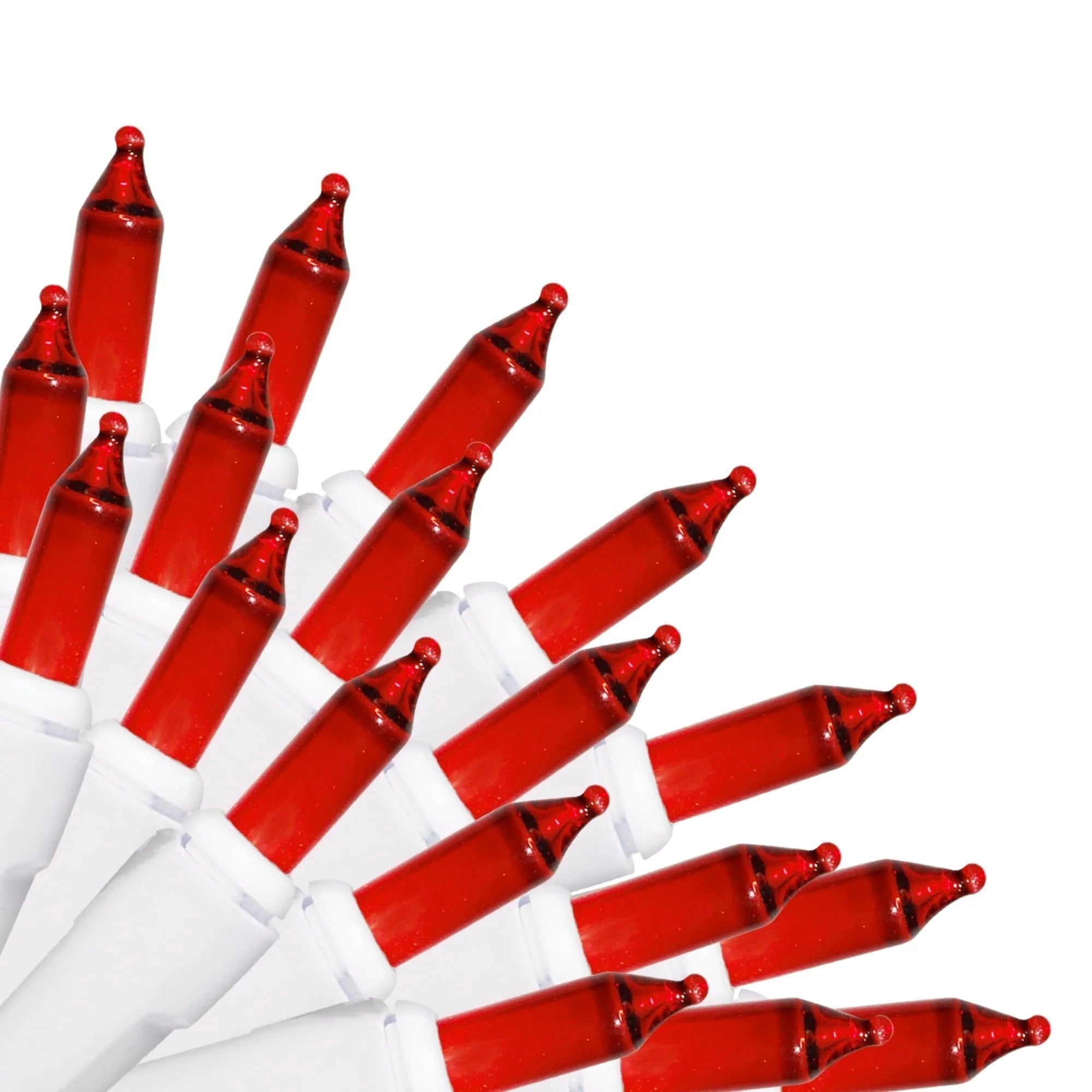 100 Count Mini String Christmas Lights, Clear - 22 Feet Indoor/Outdoor Christmas Tree Lights with Green Wire