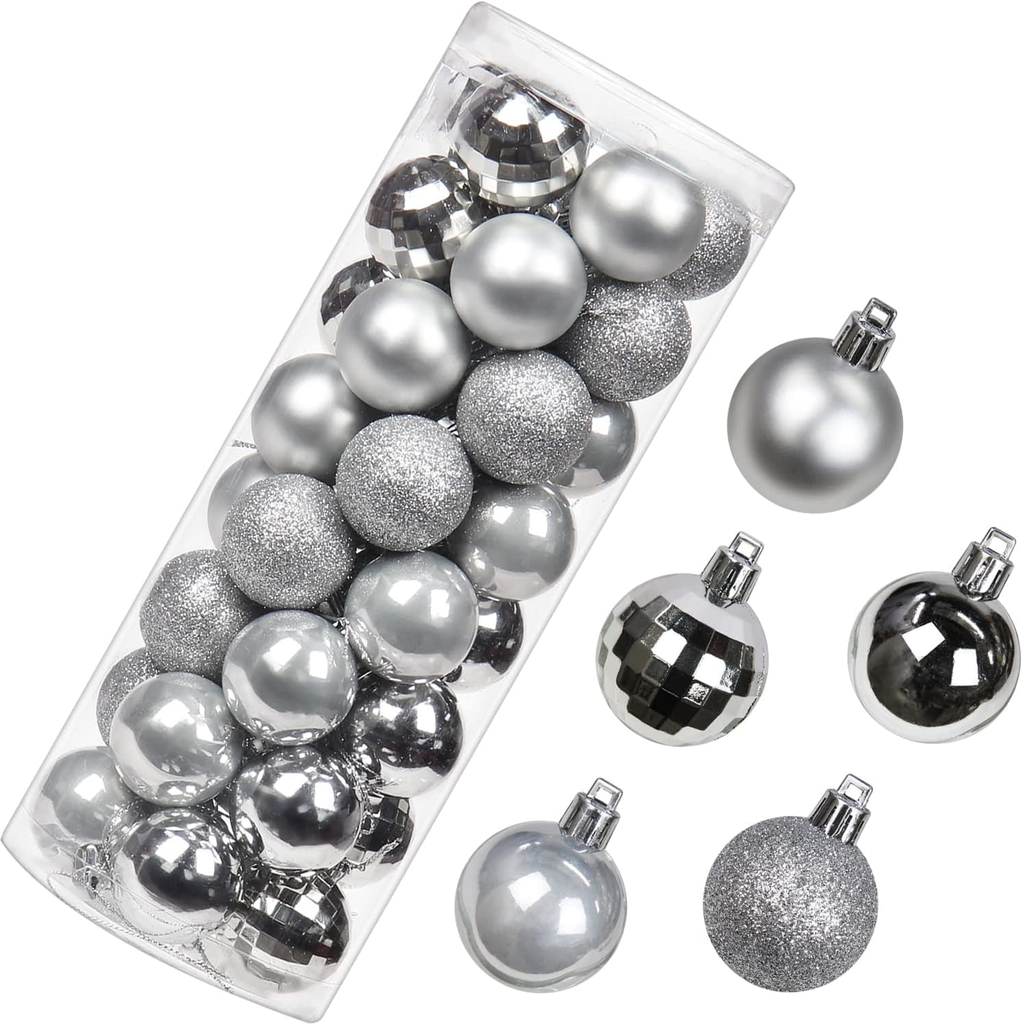 1.57" Christmas Ball Ornaments Shatterproof Navy Blue Christmas Ornaments Set 40 Pcs Blue Ornament for Xmas Tree Halloween Holiday Wedding Party Decoration