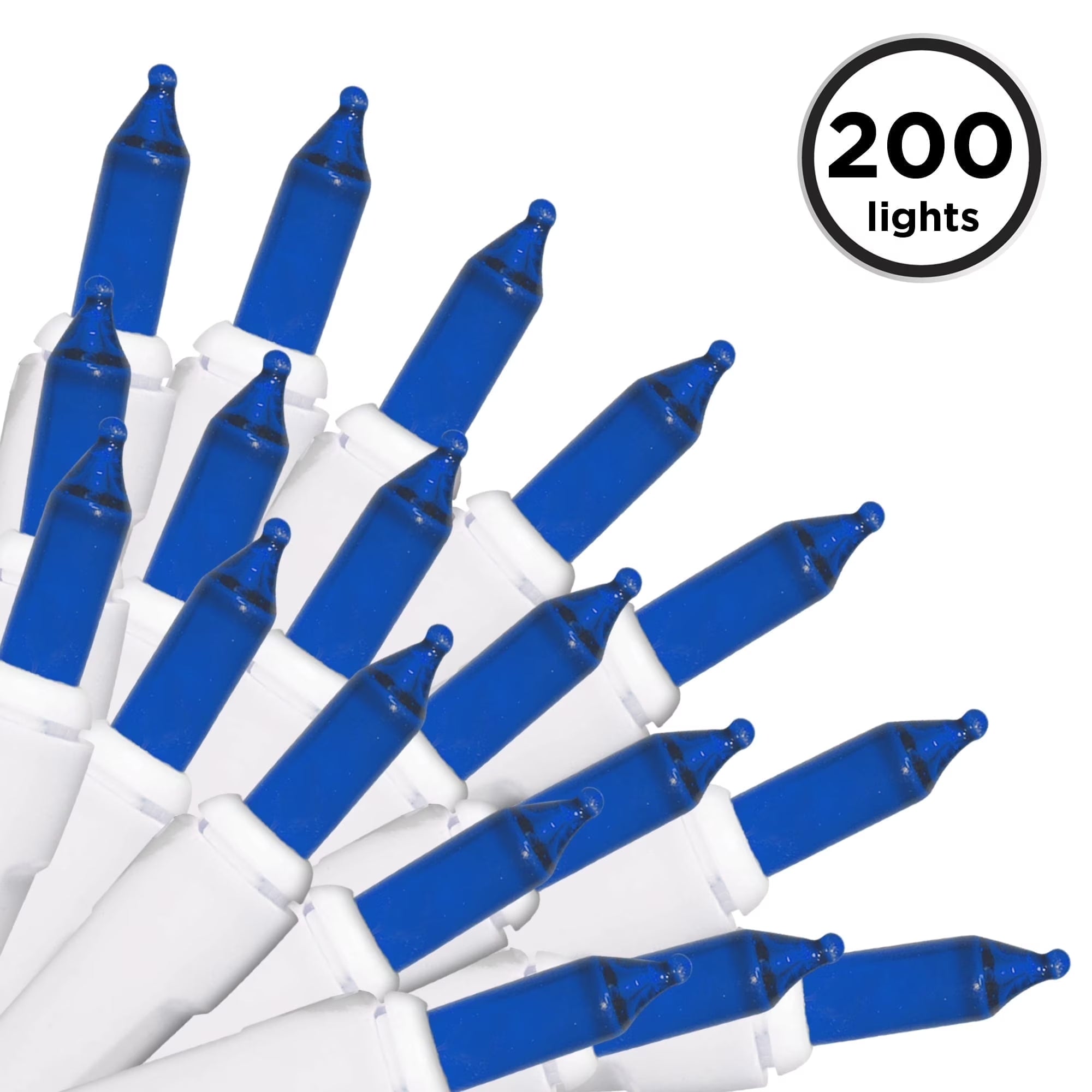 100 Count Mini String Christmas Lights, Clear - 22 Feet Indoor/Outdoor Christmas Tree Lights with Green Wire