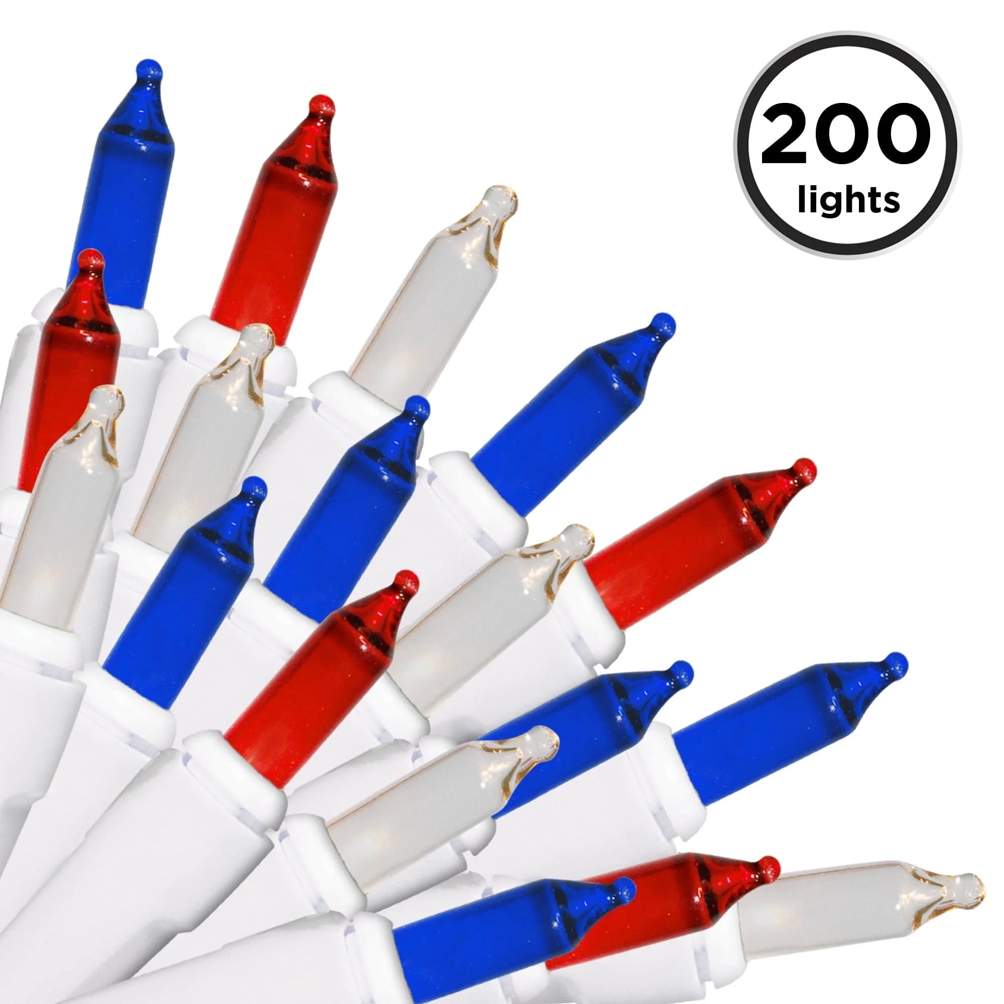 100 Count Mini String Christmas Lights, Clear - 22 Feet Indoor/Outdoor Christmas Tree Lights with Green Wire