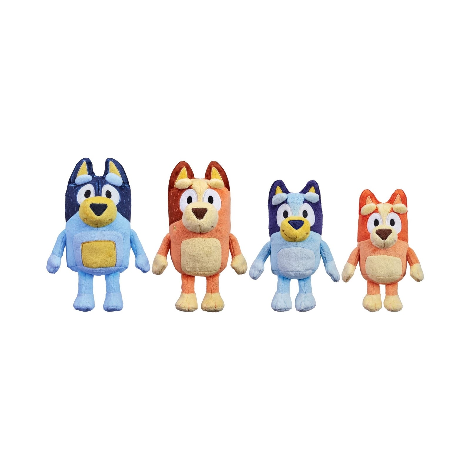 Bluey Heeler Family Plush Set 4 Plush 7-8" Figures