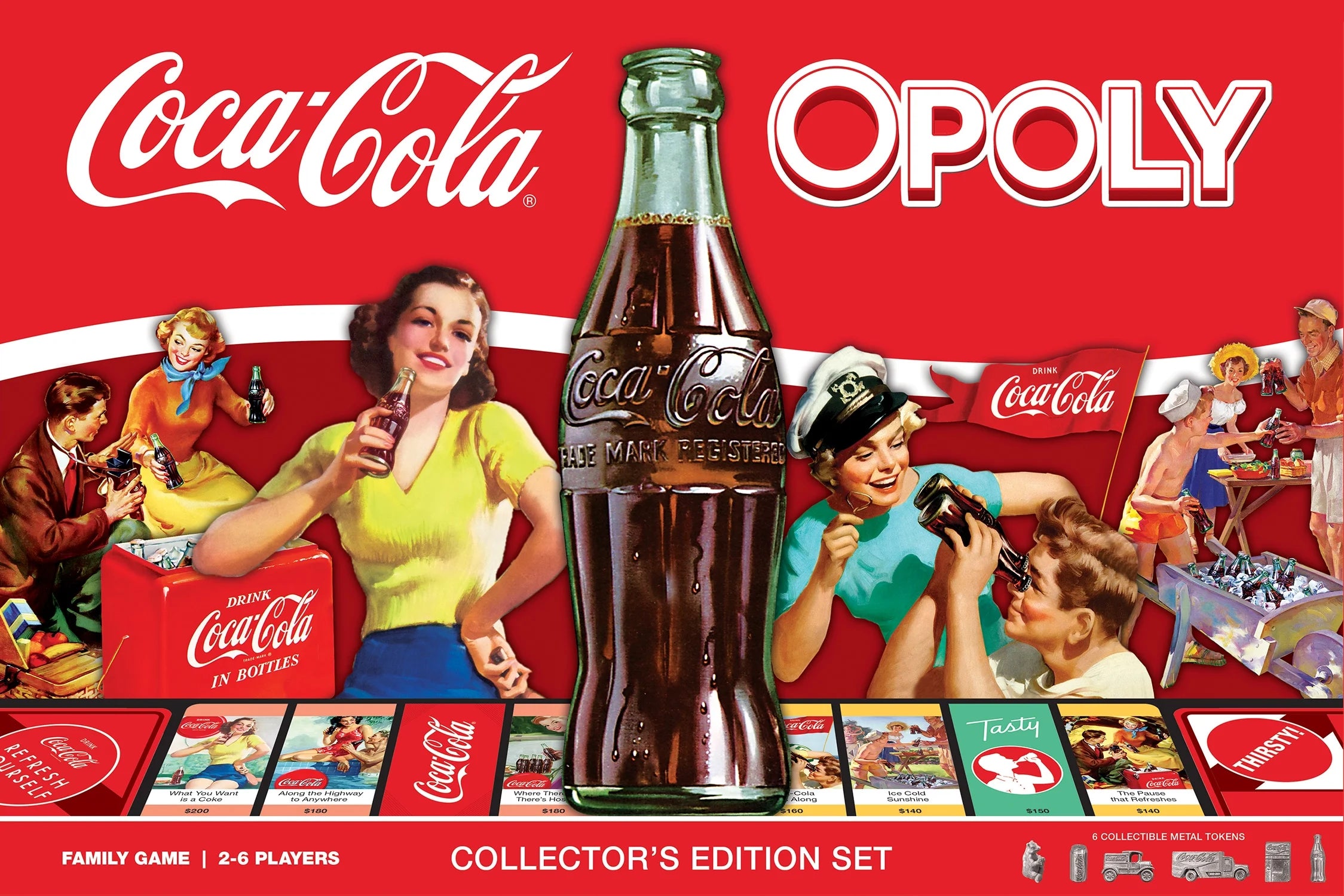 Opoly Family Board Games - Coca-Cola Opoly