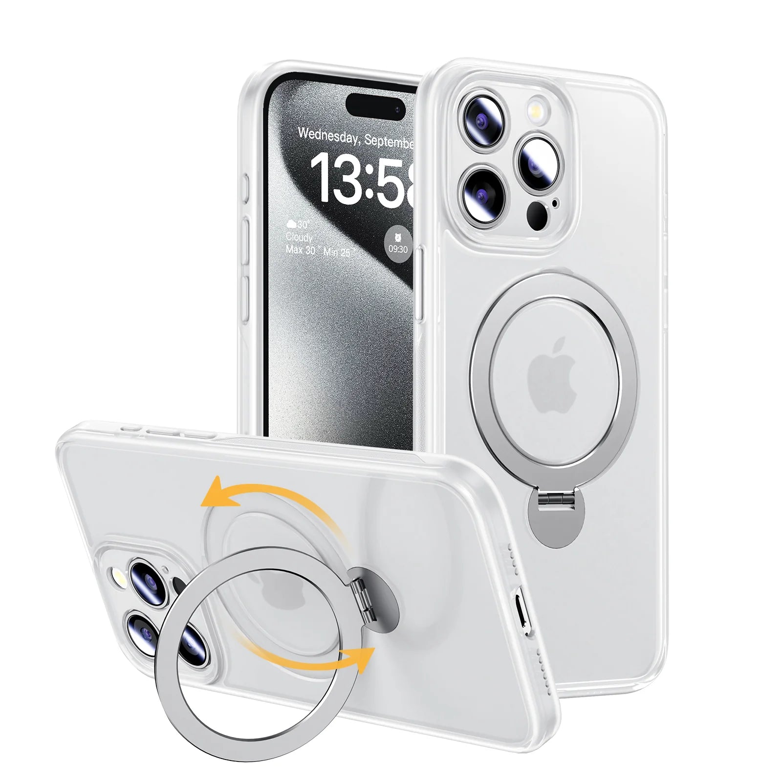 360° Invisible Magnetic Stand Phone Case