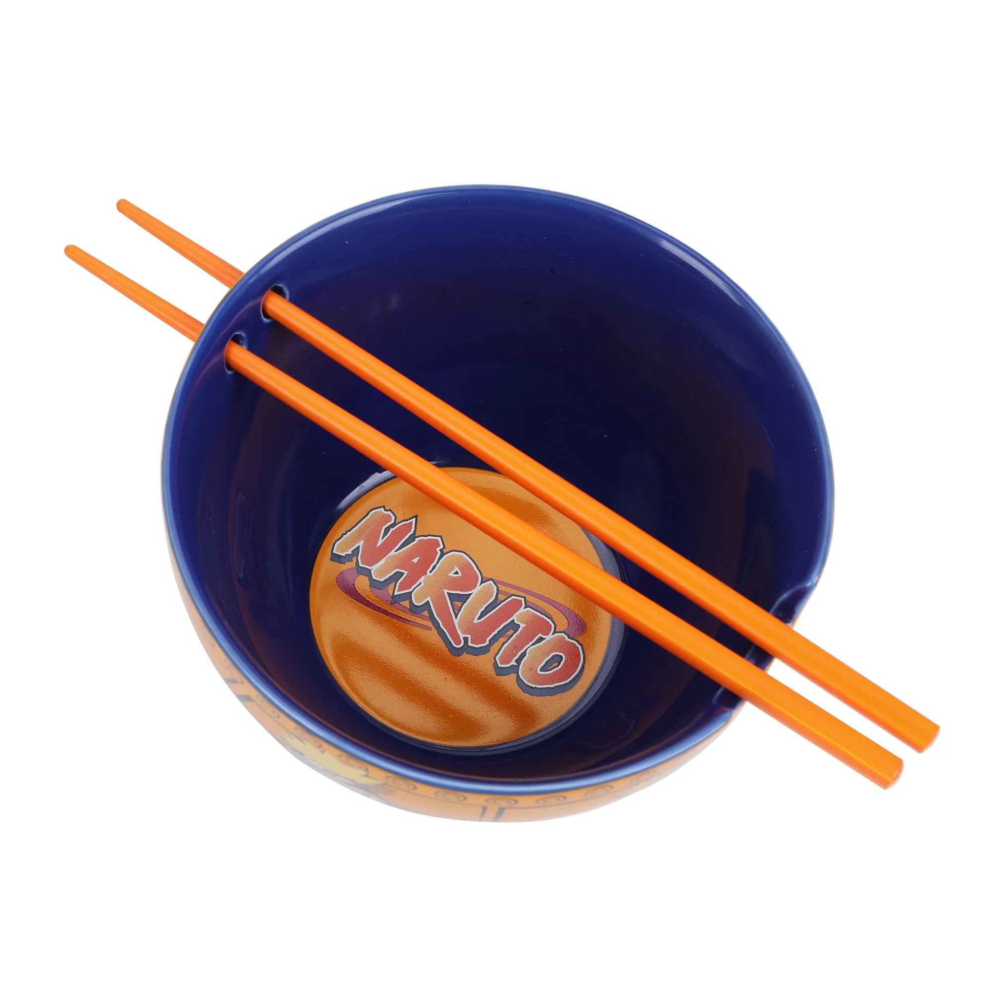 Naruto Ceramic Ramen Bowl and Plastic Chopsticks Set
