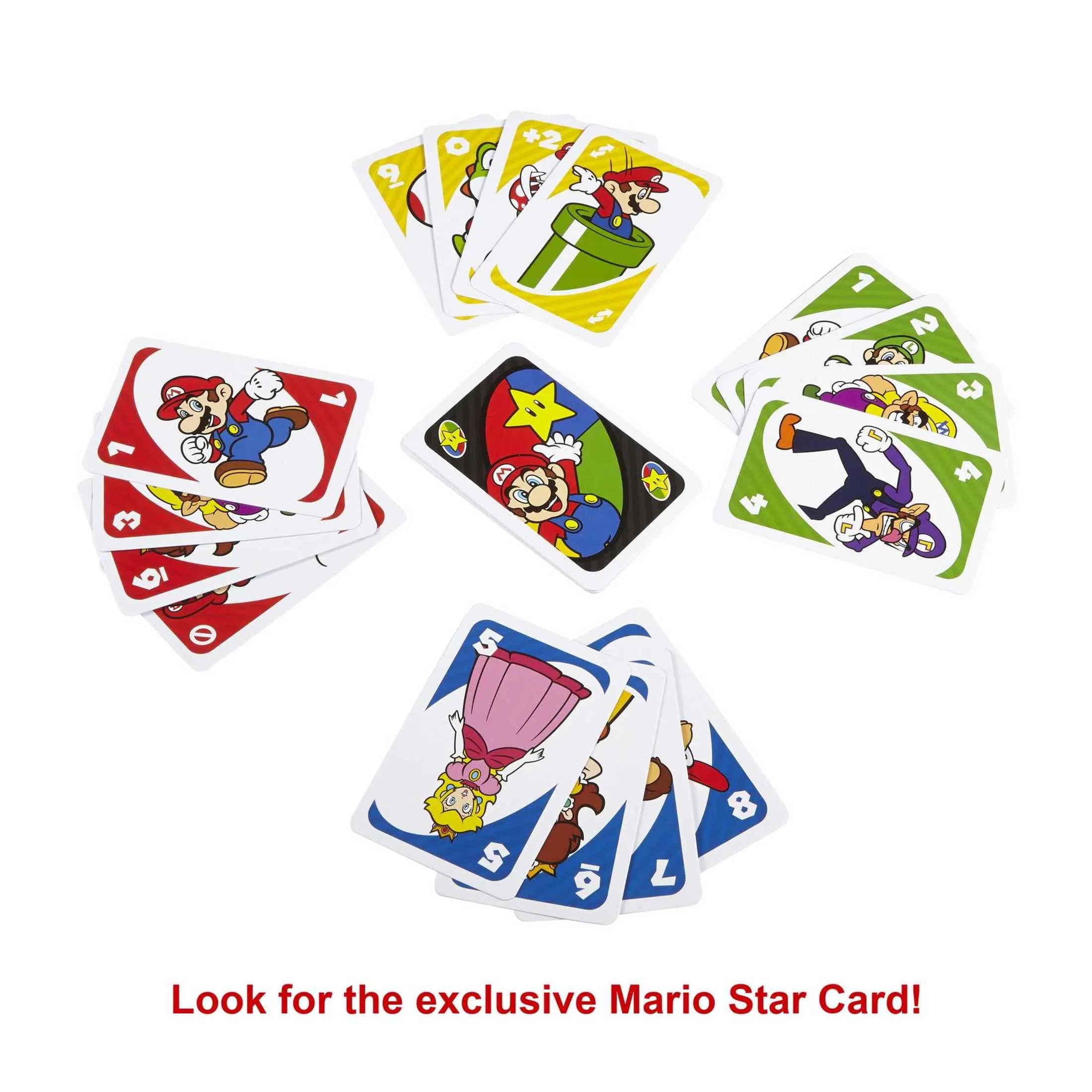 Super Mario Card Game for Kids & Family, 2-10 Players, Ages 7 Years & Older