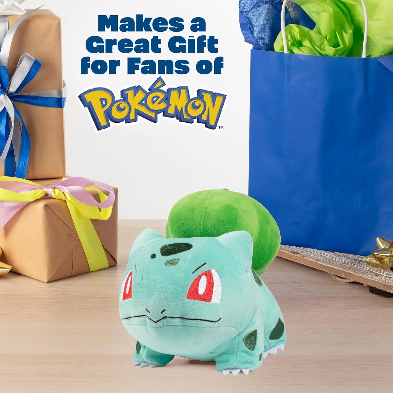 Pokémon Bulbasaur 8 Inch Plush - Authentic Details - Toys for Kids(Selections May Vary)