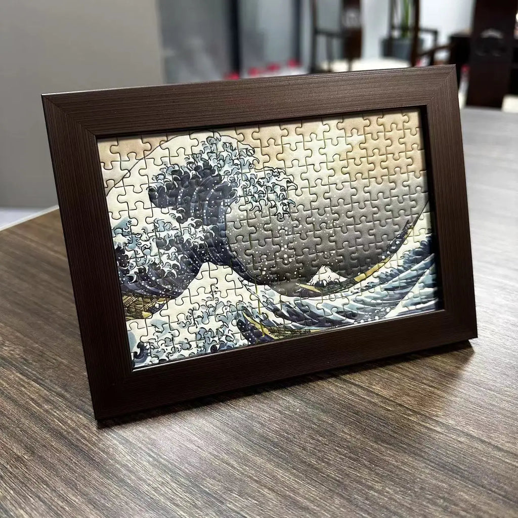 150Pcs Jigsaw Puzzle Test Tube Van Gogh Sunflower Japan the Great Wave off Kanagawa Famous Oil Paintings Puzzle Christmas Gift