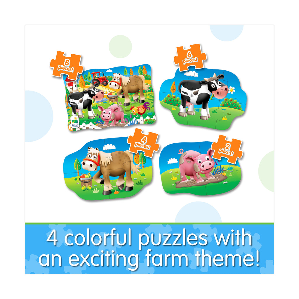 My First Puzzle Set, 4-In-A-Box, Farm