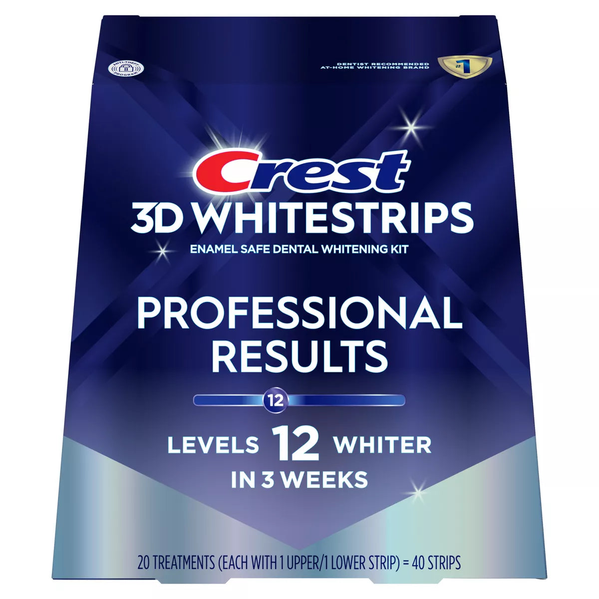 Crest 3D Whitestrips Professional White Teeth Whitening Kit - 20 Treatments