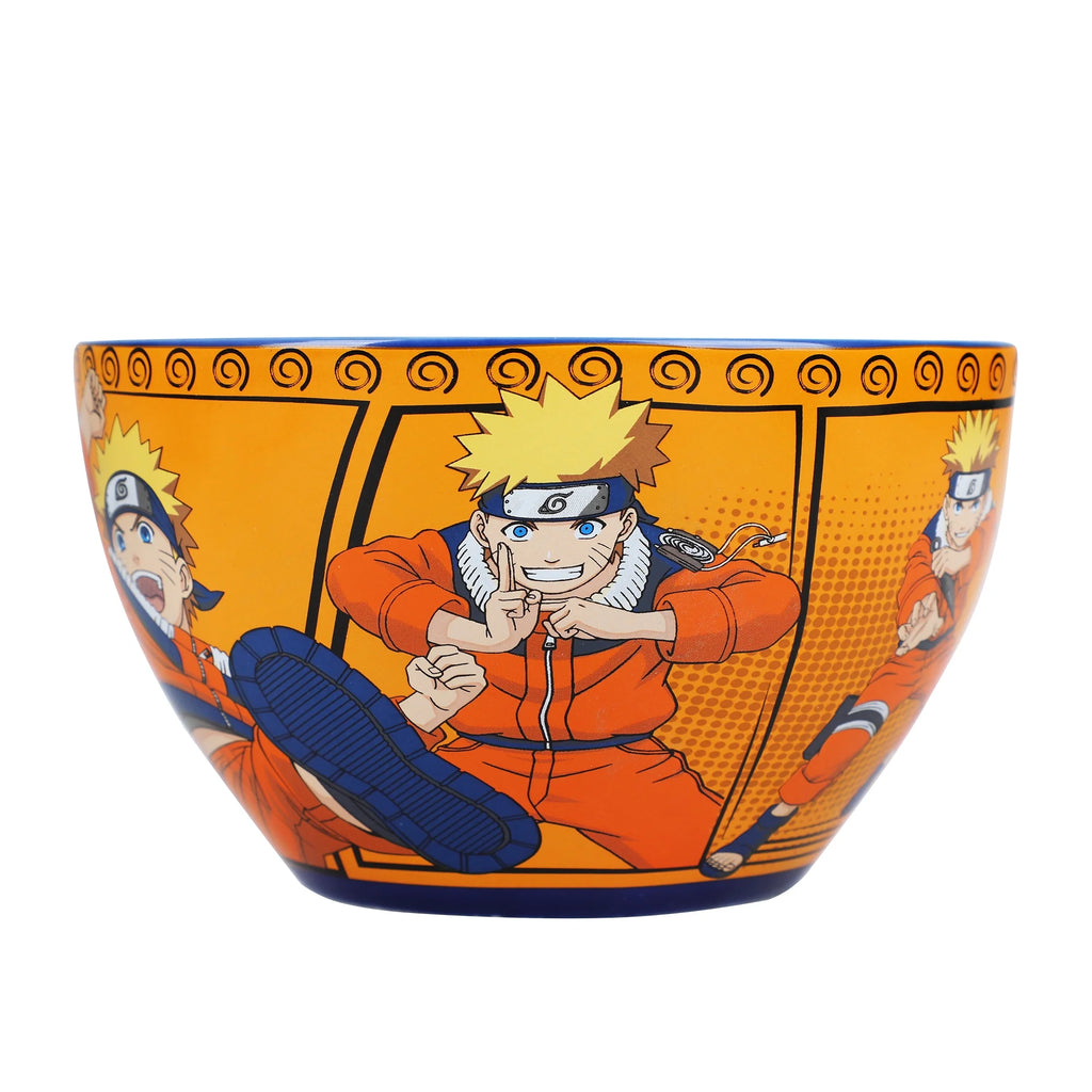 Naruto Ceramic Ramen Bowl and Plastic Chopsticks Set