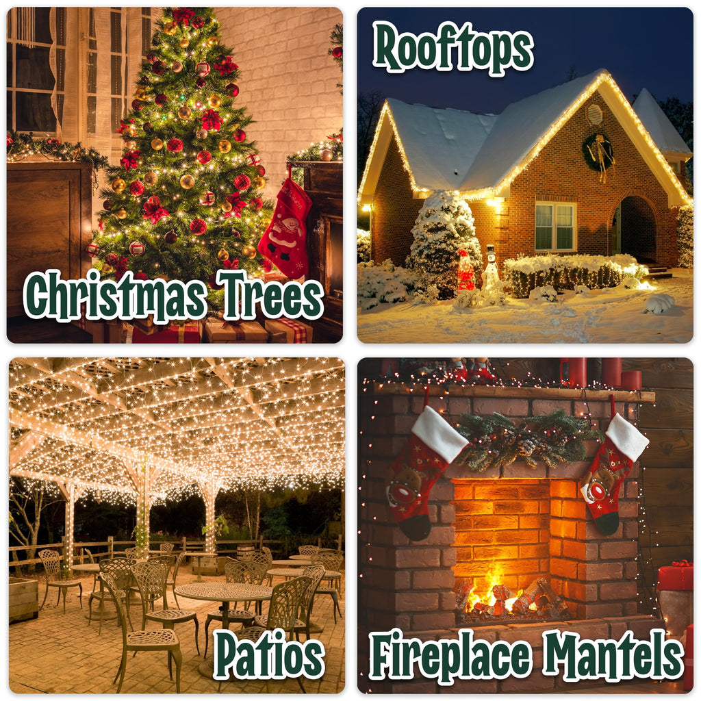 35 Incandescent String Lights White Wire (White Bulbs)