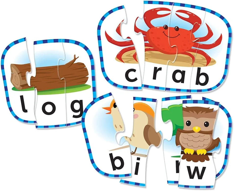 Spelling Puzzle Cards, Kindergarten Readiness, Ages 4+