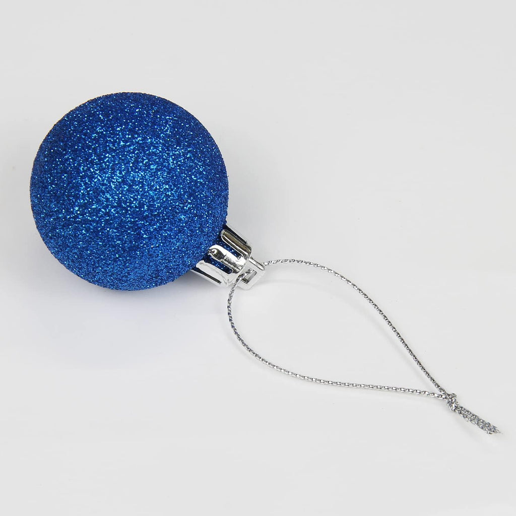 1.57" Christmas Ball Ornaments Shatterproof Navy Blue Christmas Ornaments Set 40 Pcs Blue Ornament for Xmas Tree Halloween Holiday Wedding Party Decoration