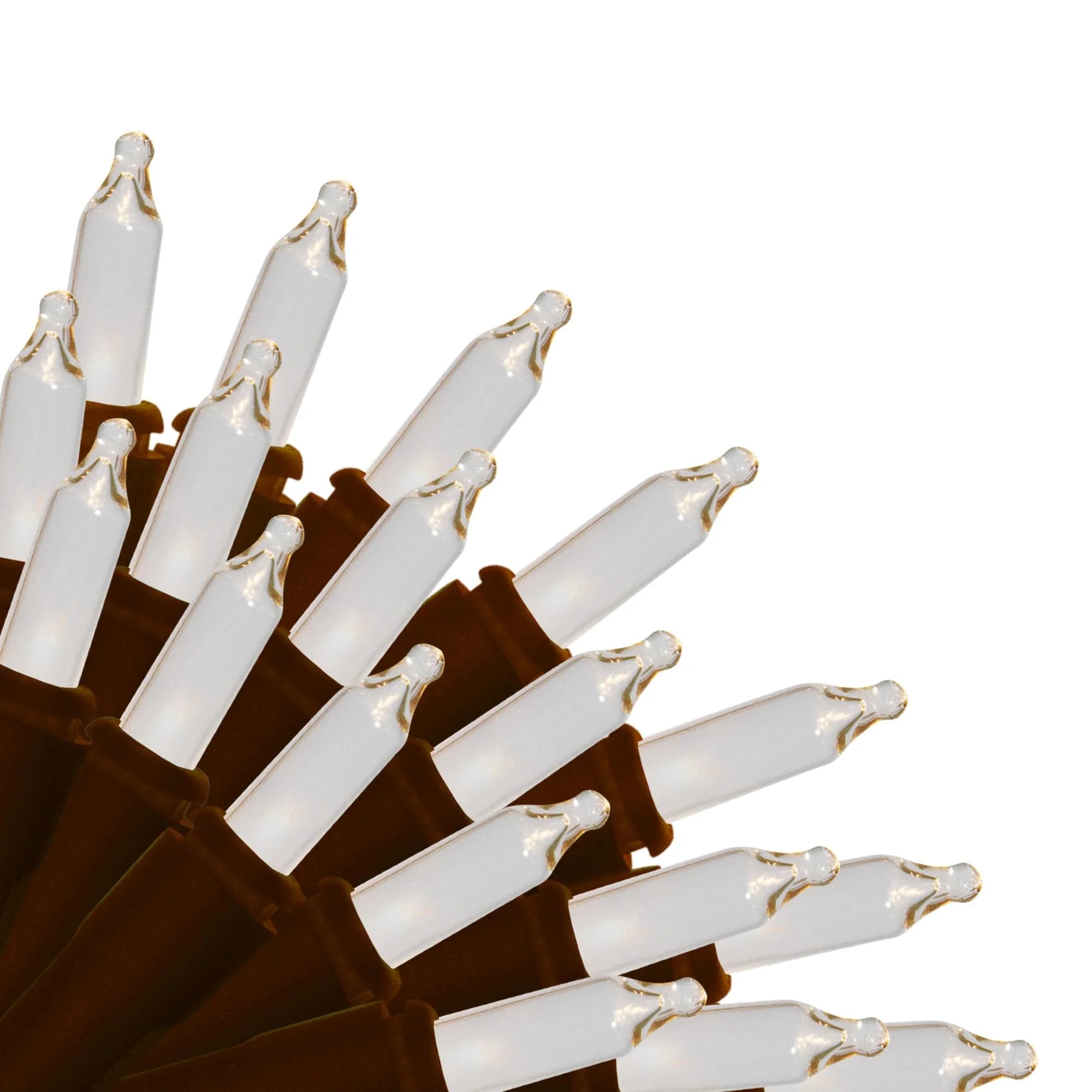 100 Count Mini String Christmas Lights, Clear - 22 Feet Indoor/Outdoor Christmas Tree Lights with Green Wire