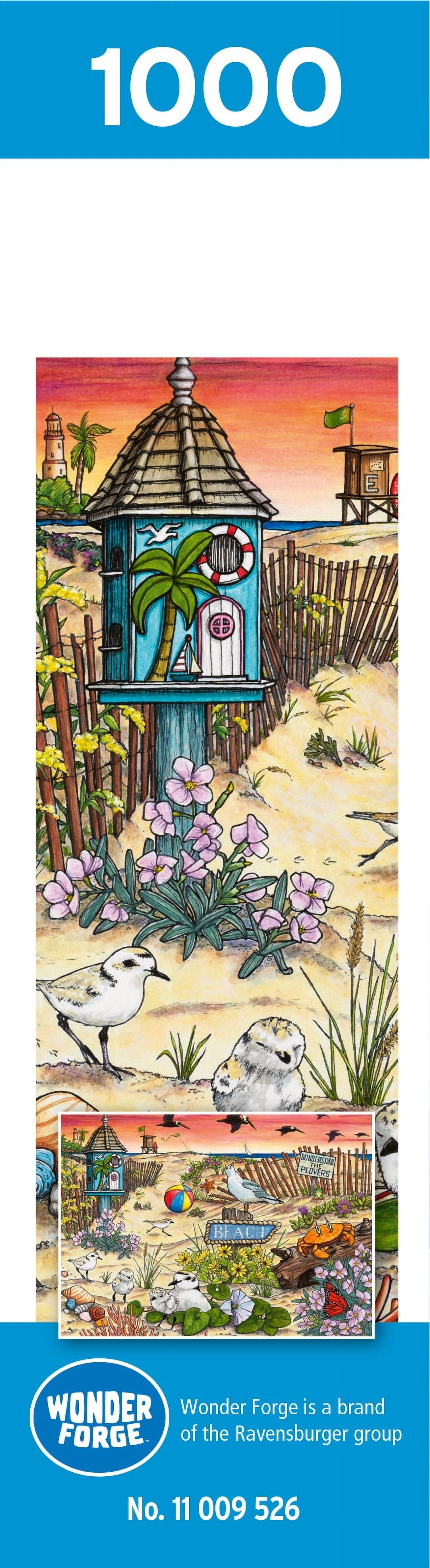 Wonder Forge Puzzle Series - Don'T Disturb the Plovers, 1000 Pc Jigsaw Puzzle, Teens & Adults Ages 14+