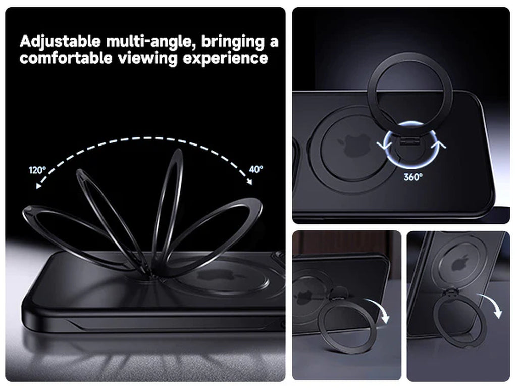 360° Invisible Magnetic Stand Phone Case