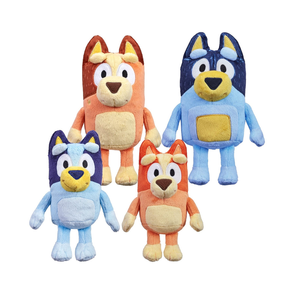Bluey Heeler Family Plush Set 4 Plush 7-8" Figures