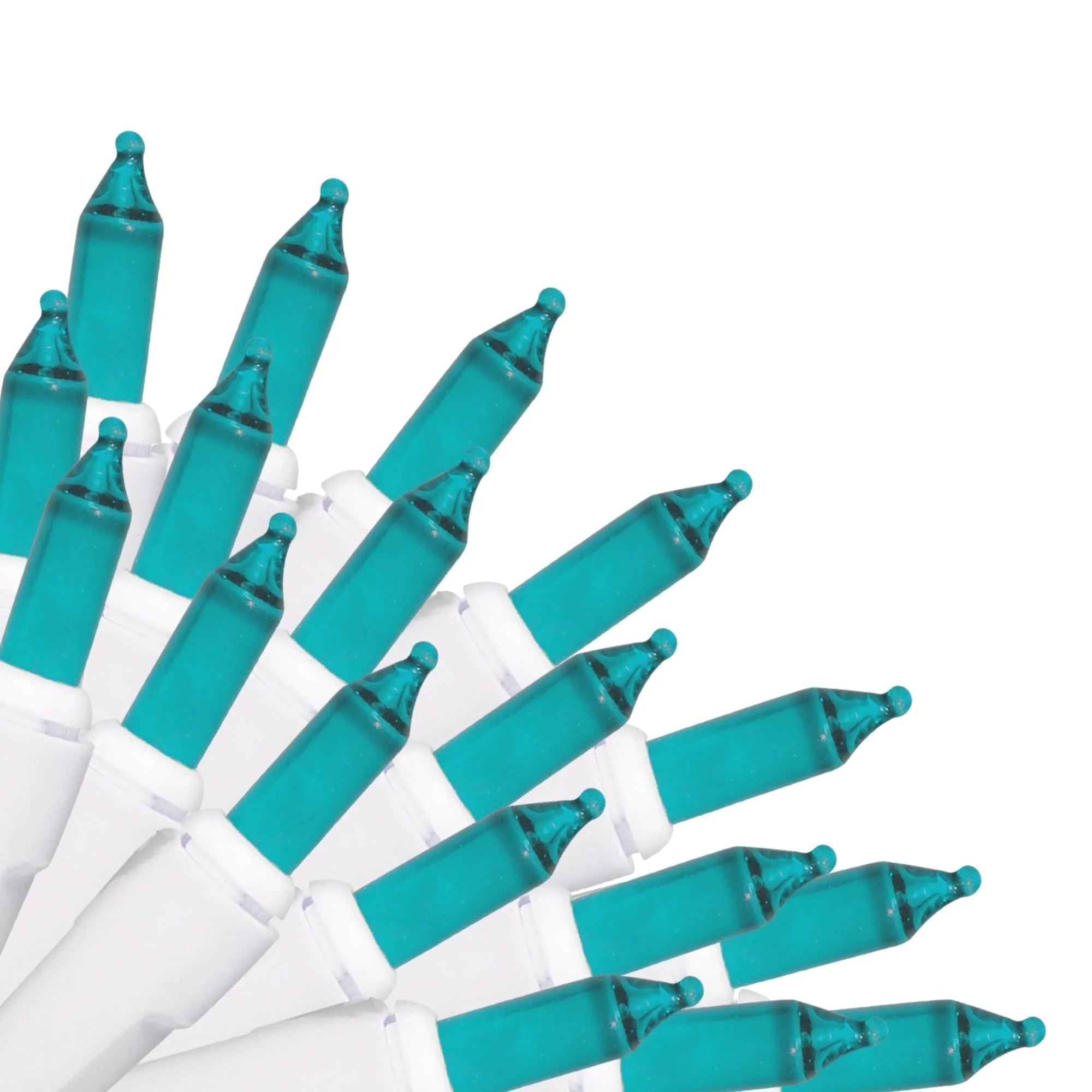 100 Count Mini String Christmas Lights, Clear - 22 Feet Indoor/Outdoor Christmas Tree Lights with Green Wire