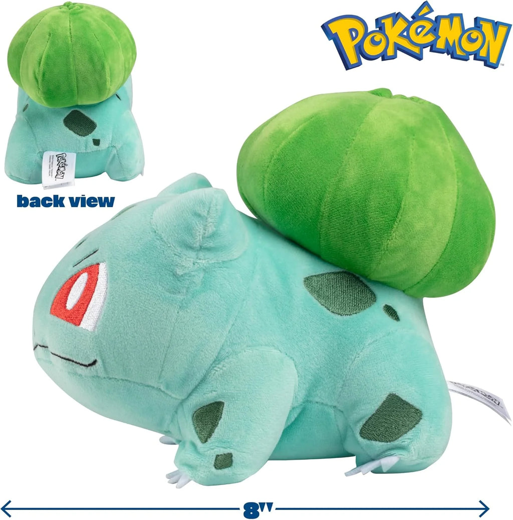 Pokémon Bulbasaur 8 Inch Plush - Authentic Details - Toys for Kids(Selections May Vary)