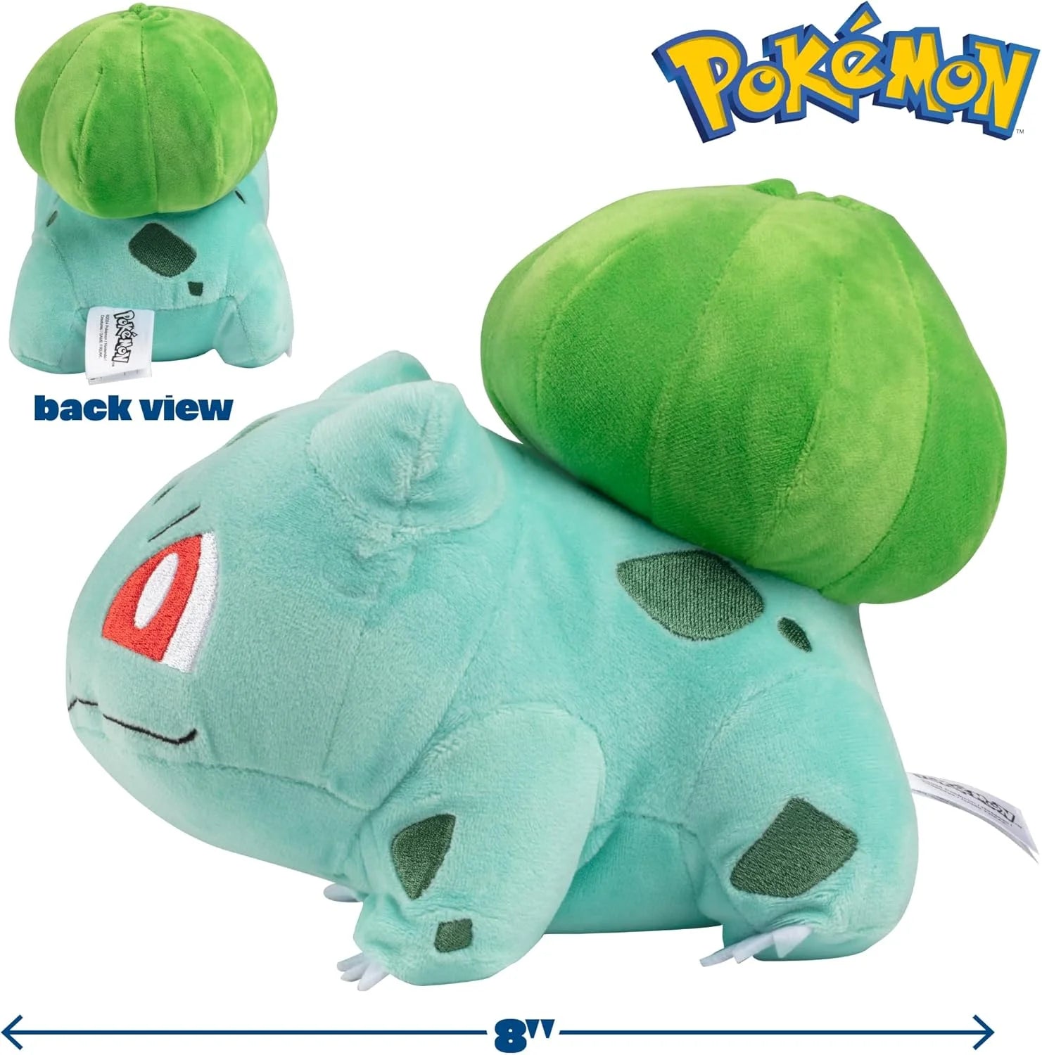 Pokémon Bulbasaur 8 Inch Plush - Authentic Details - Toys for Kids(Selections May Vary)