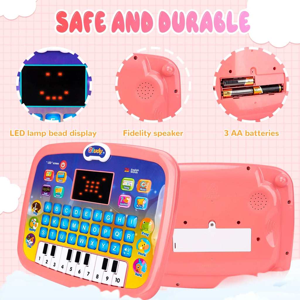 Educational Toys for 1 2 3 Year Olds,Kids Learning Toy Gift for Toddlers Tablets Toys Gifts for 2 3 4 Year Old Toddlers Kids Age 1-2 Girls Birthday Gifts for 1 2 3 Year Old Children Boy Girl