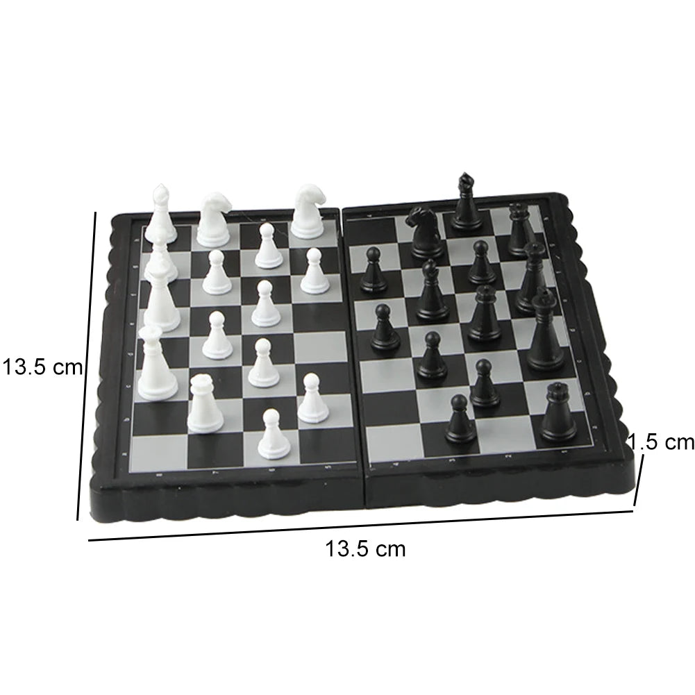 3 in 1 Chess Board Sets 29CM/24CM Folding Storage Wooden Exquisite Chess Set Travel Chess Sets for Chess Board Game 32 Chessman