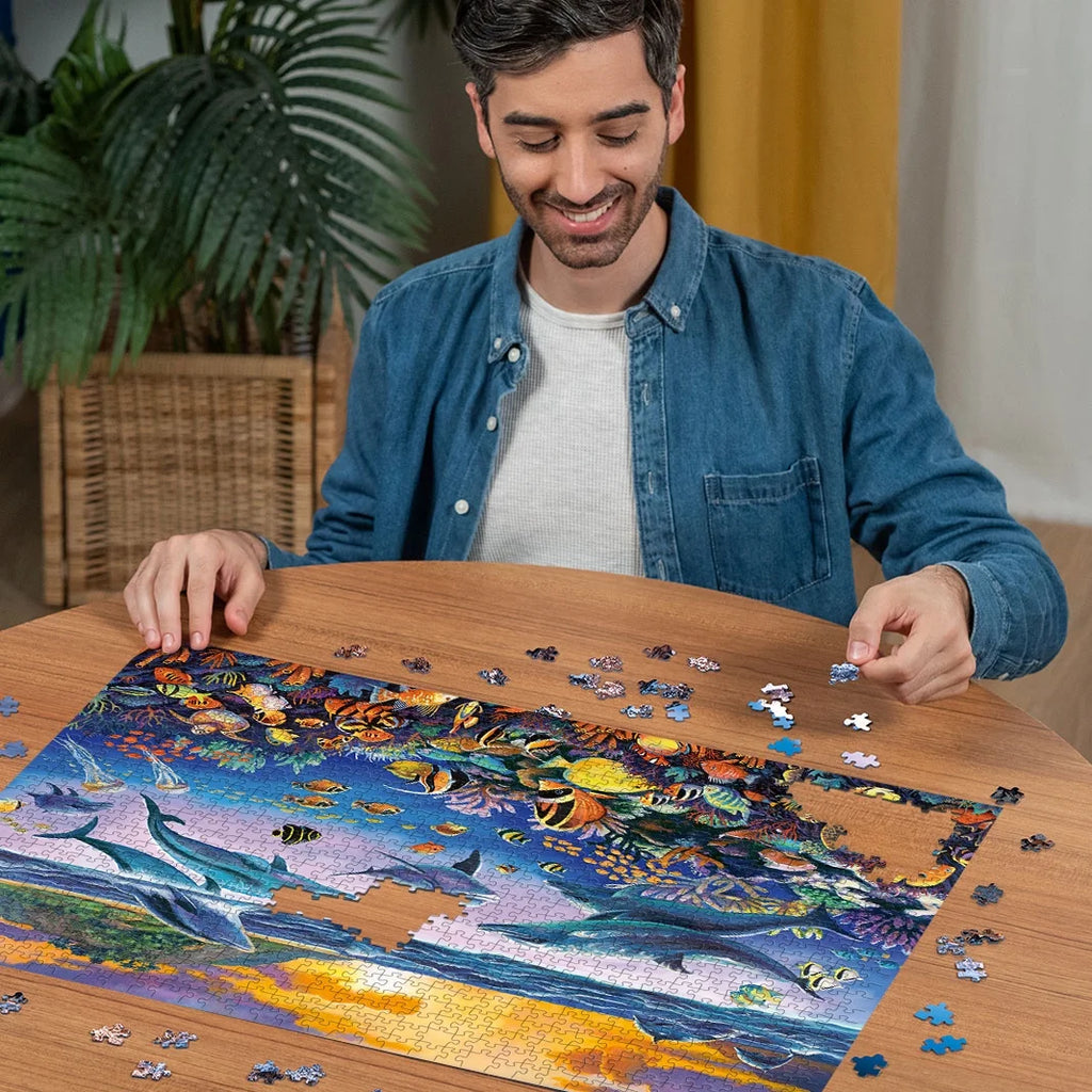 : Wonder Forge Puzzle Series - Underwater Frolic (2024), 1000 Piece Jigsaw Puzzle