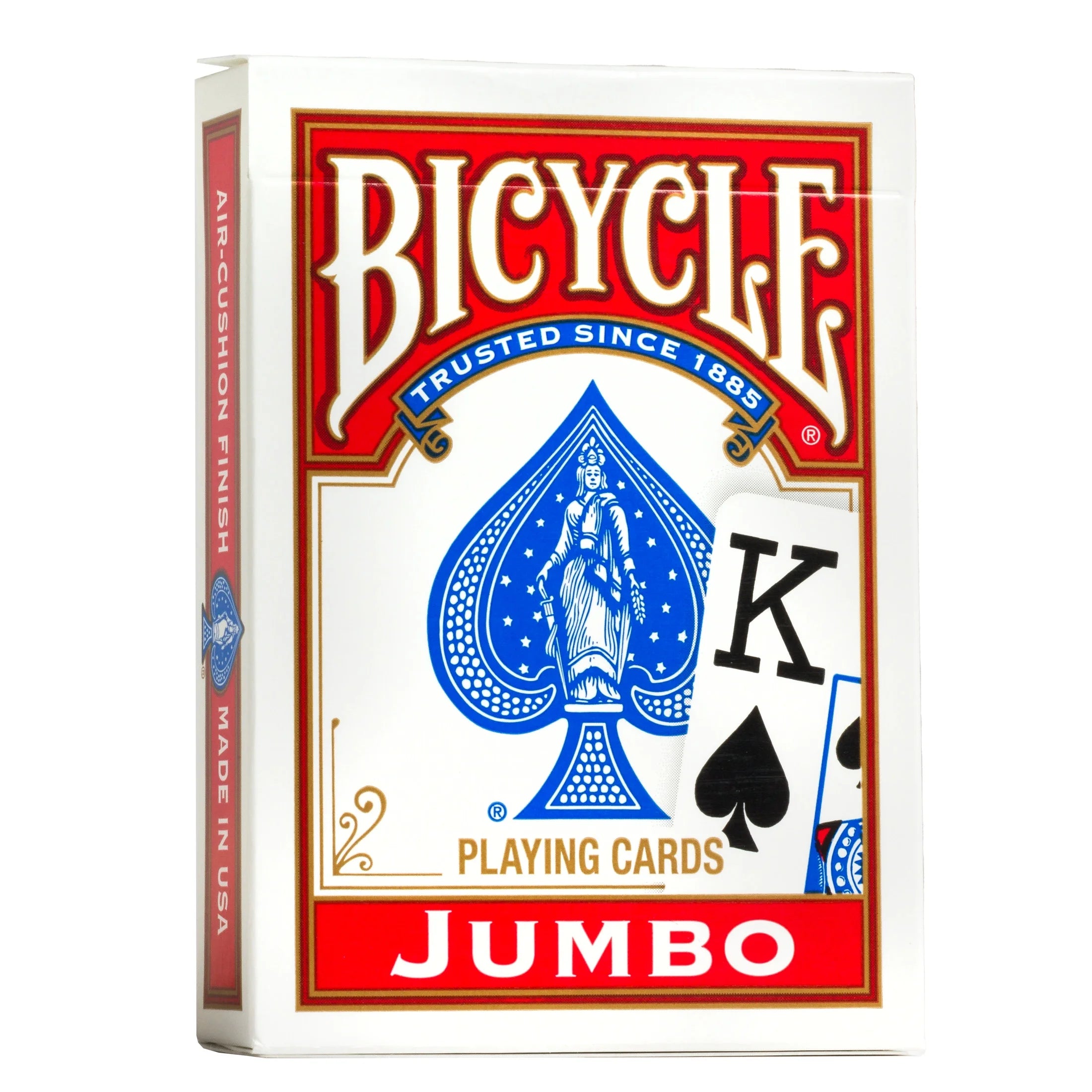 Playing Cards, Jumbo Index, 1 Deck (Red or Blue - Color May Vary)