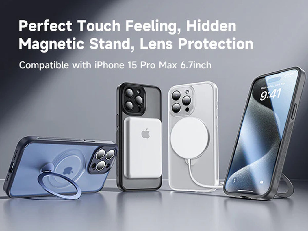 360° Invisible Magnetic Stand Phone Case