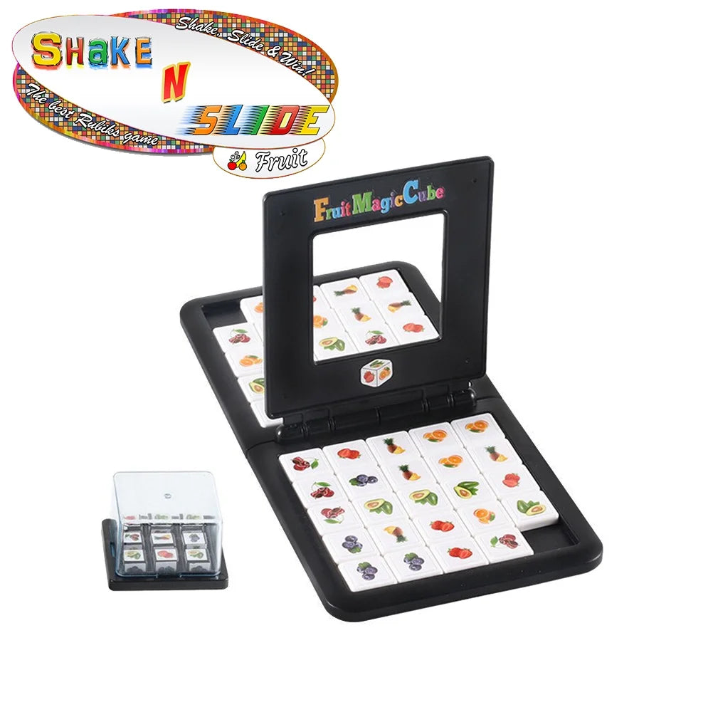 Shake & Slide Block Game Shape Matching Intelligence Board Game for Family Game Nights, Fruit