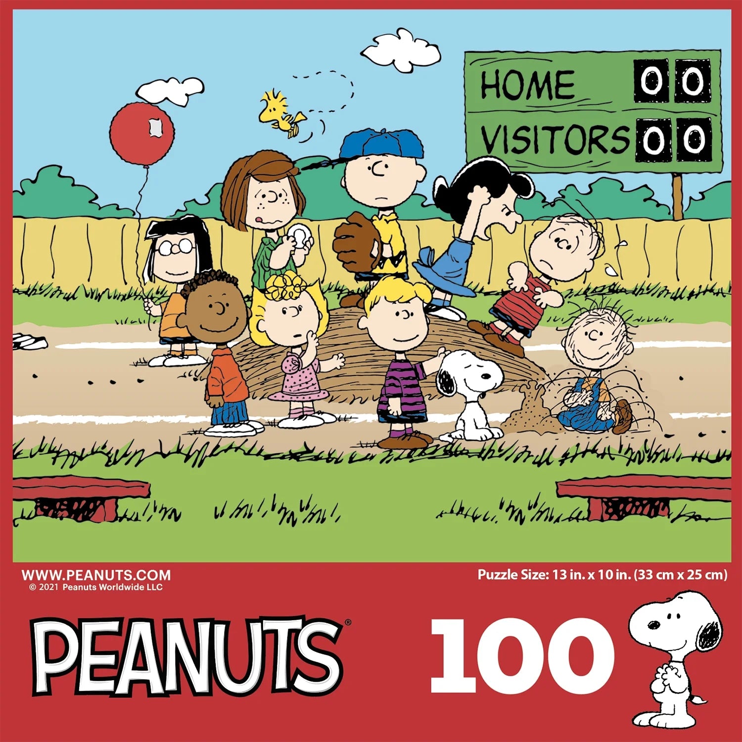 100 Piece Jigsaw Puzzle - Baseball