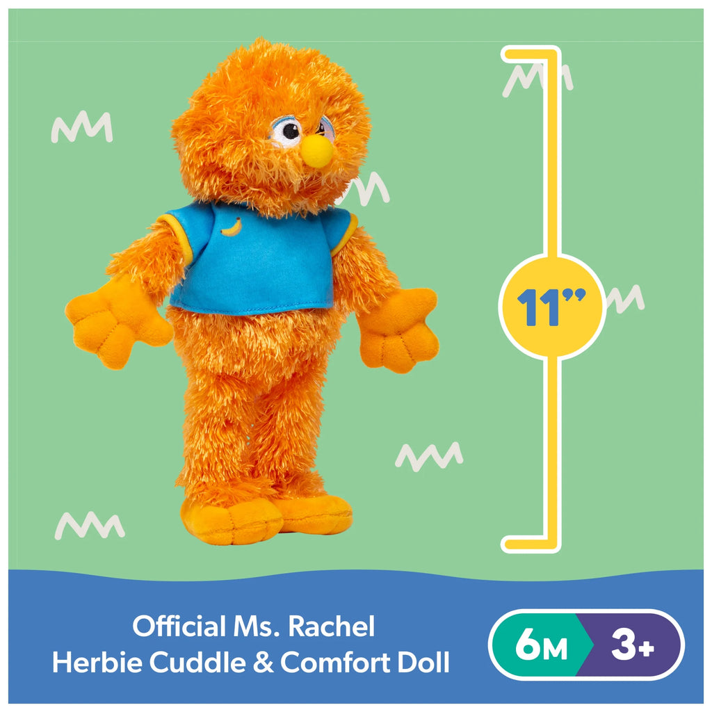 Official Herbie 11-Inch Cuddle & Comfort Plush Friend for Ages 6 Months to 3+