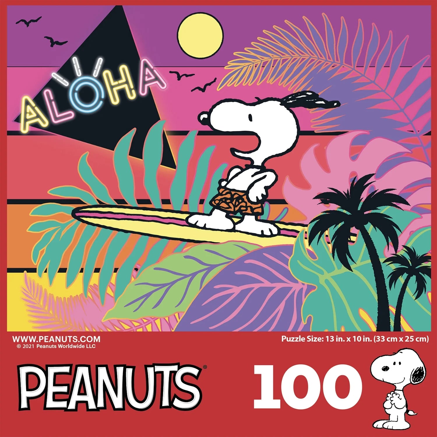 Peanuts 100-Piece Aloha Jigsaw Puzzle