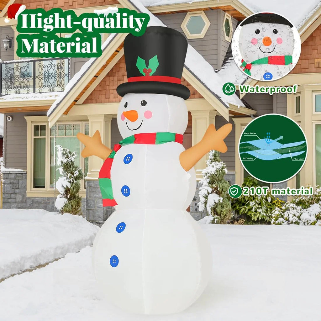 Christmas Inflatable 4 FT Blow up Snowman Inflatable, Outdoor Snowman Christmas Decorations Blowup Snowman with LED Lights Built-In, Xmas Inflatables Outdoor Decorations Clearance for Holiday