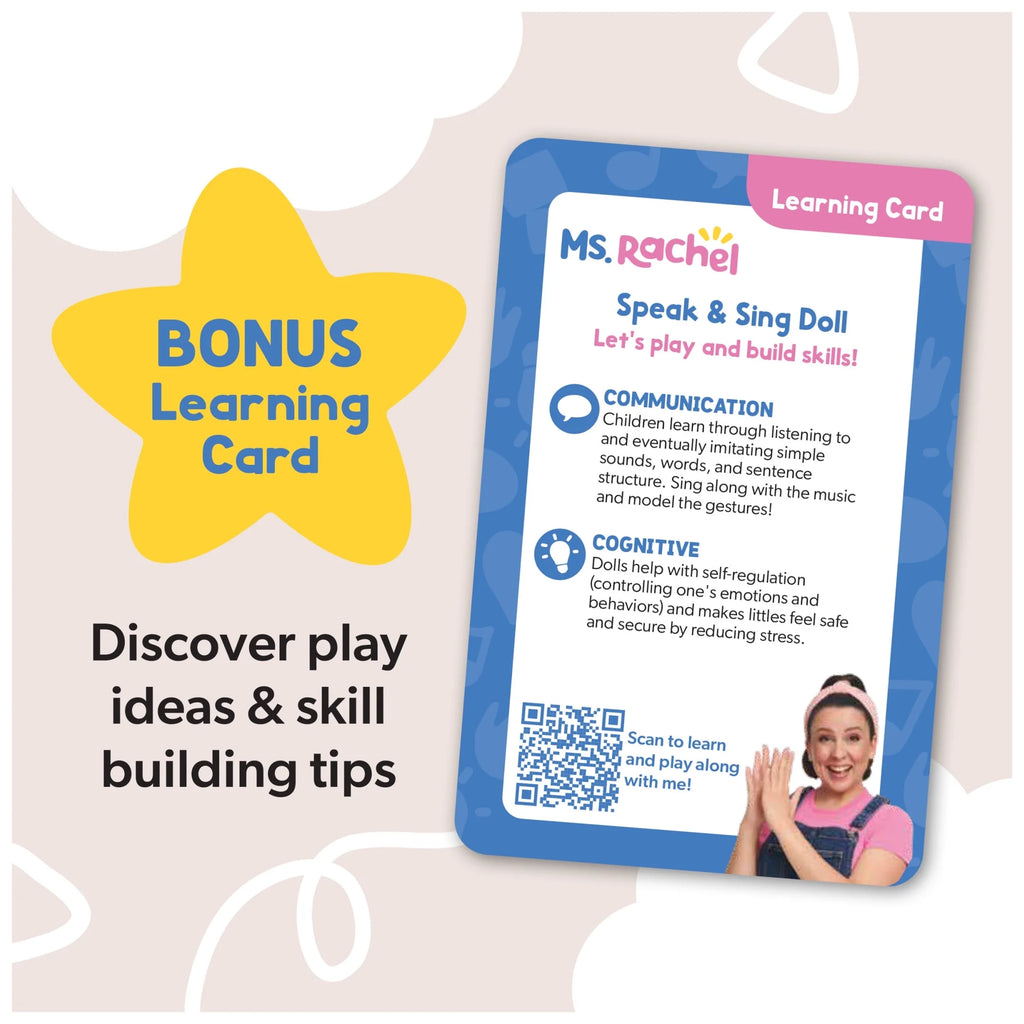 Official Speak & Sing 16-Inch Plush Doll for Ages 6 Months to 3+ Years